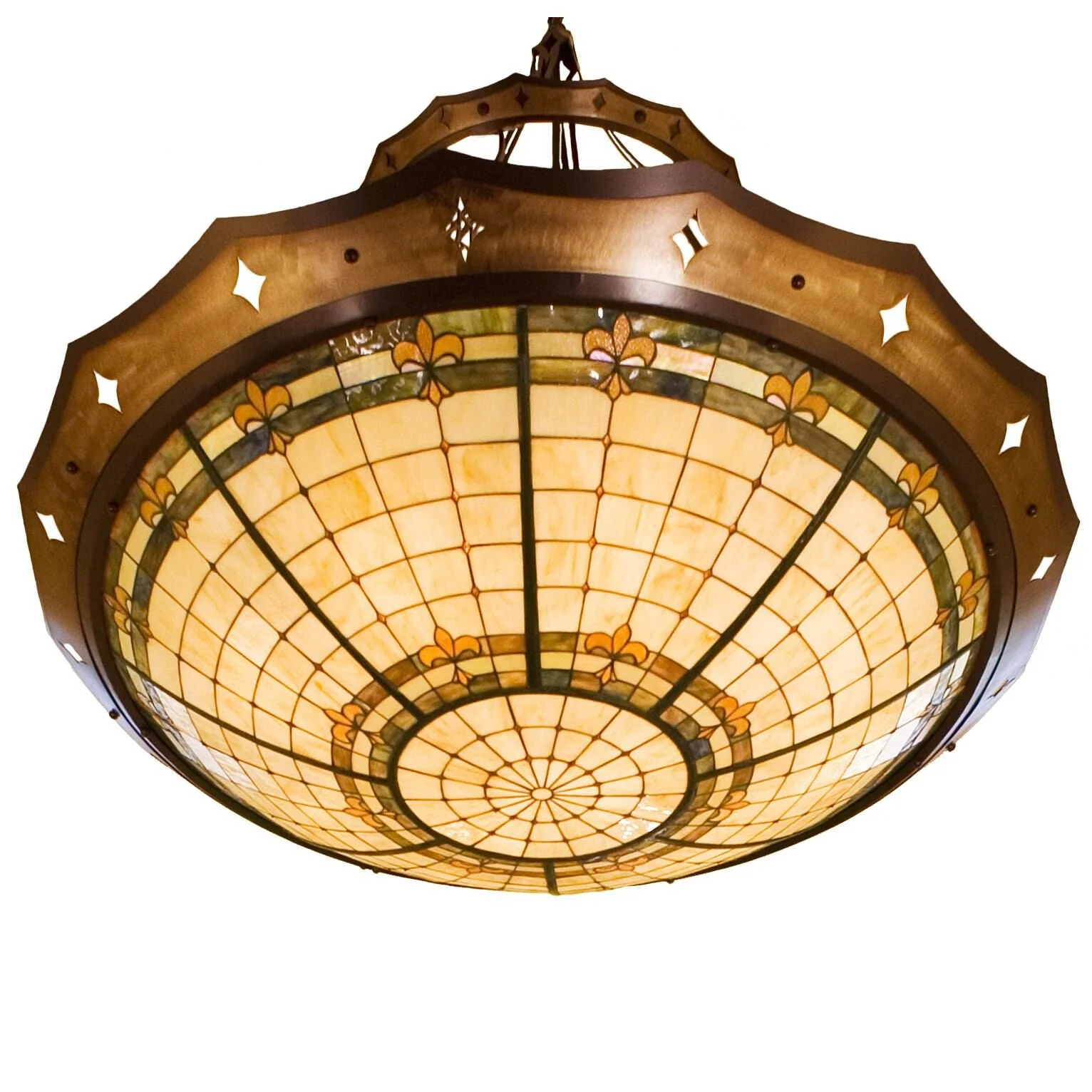 Meyda Lighting Fleur De Lis 43 Inch Large Pendant Cp105125 - Image 1