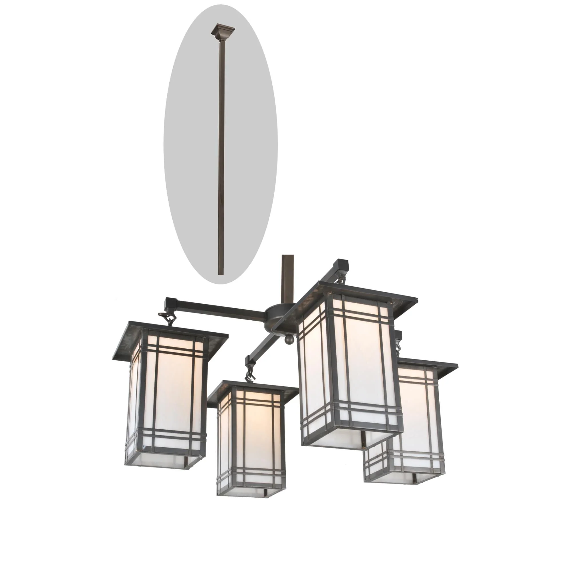 Meyda Lighting Hyde Park Wright 33 Inch 4 Light Chandelier Cp105170 - Image 1