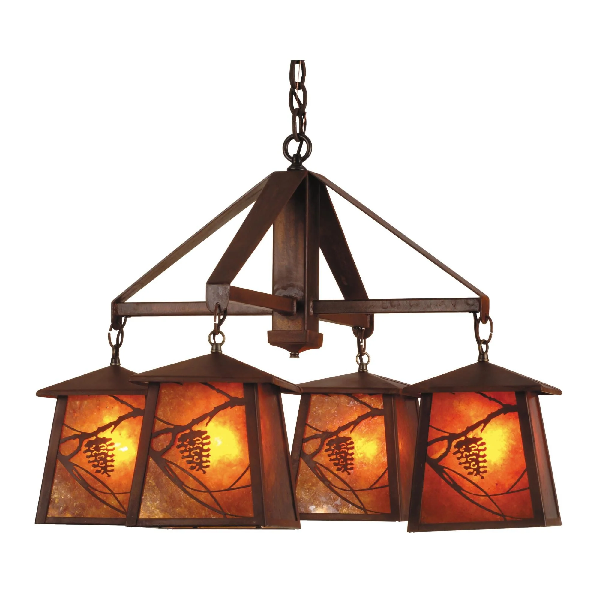 Meyda Lighting Whispering Pines 28 Inch 4 Light Chandelier Cp119363 - Image 1