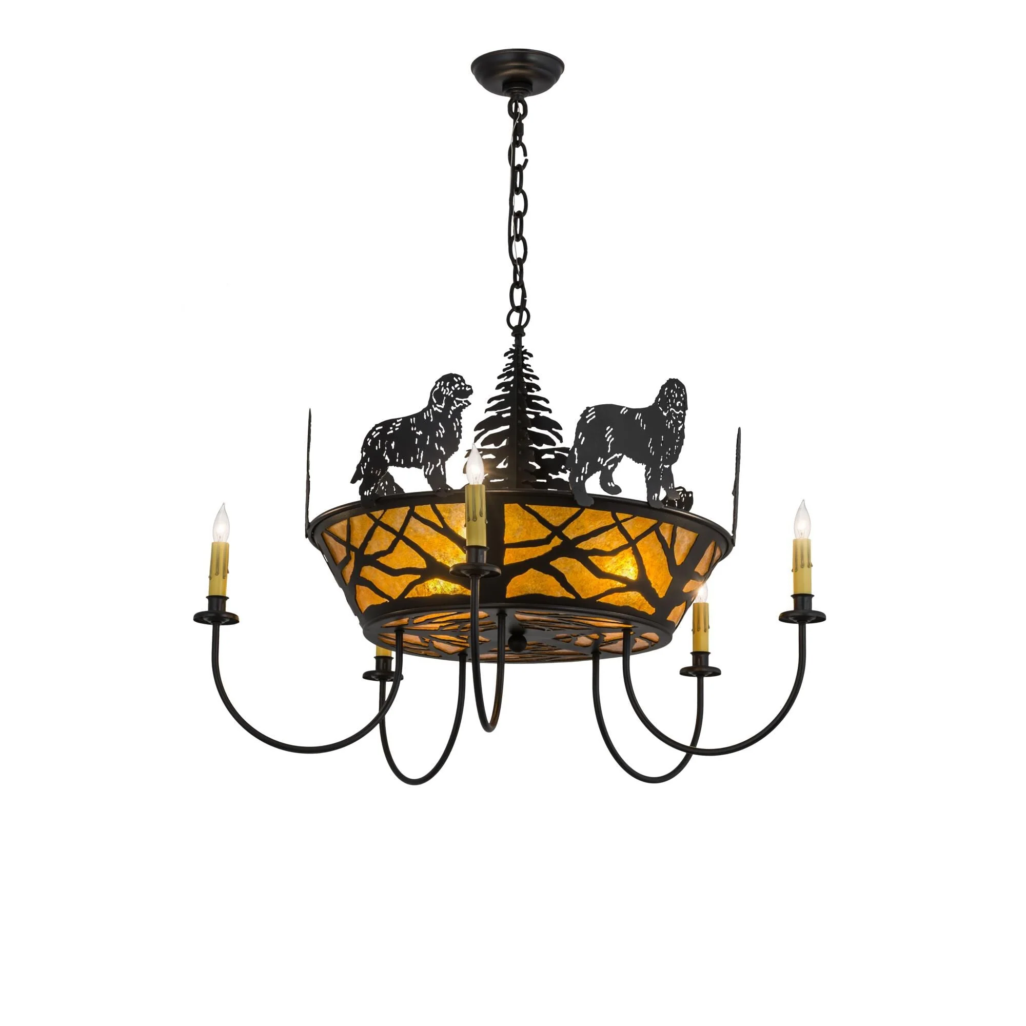 Meyda Lighting Big Dogs 32 Inch 3 Light Chandelier Cp119394 - Image 1