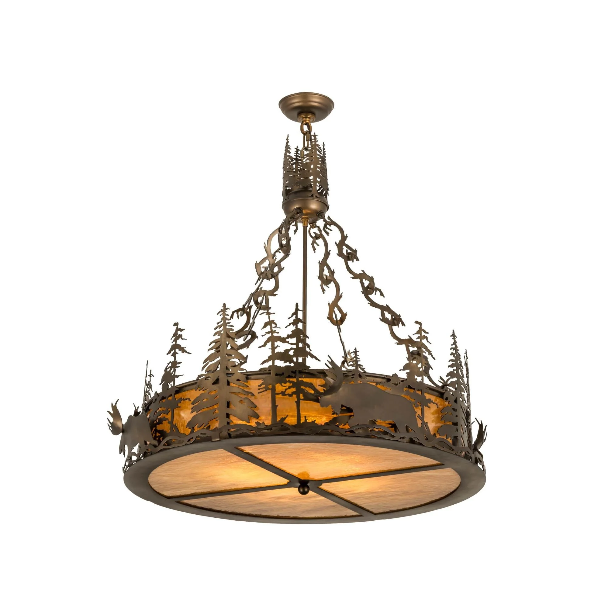 Meyda Lighting Moose At Dusk 34 Inch Large Pendant Cp119597 - Image 1