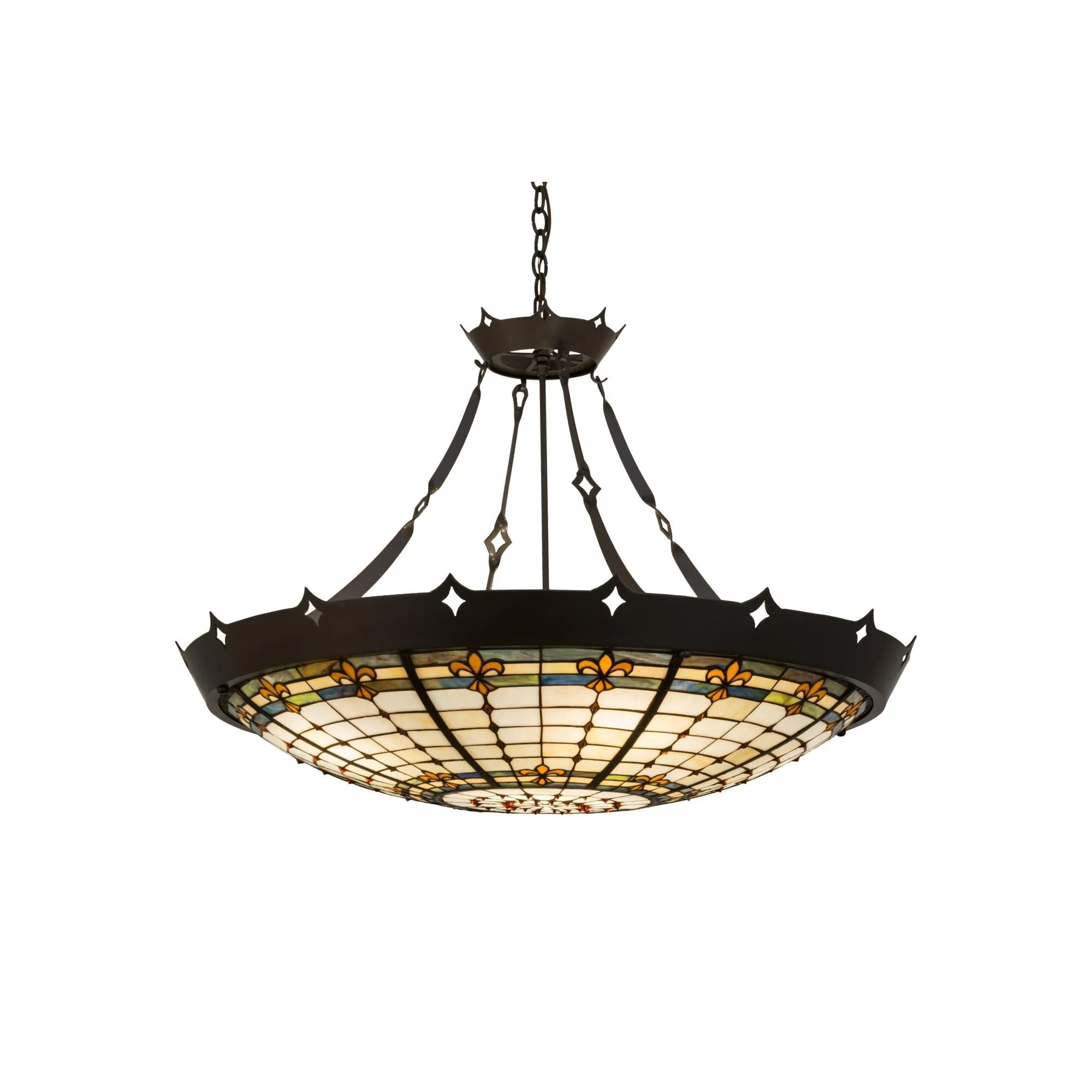 Meyda Lighting Fleur De Lite 40 Inch Large Pendant Cp119705 - Image 1
