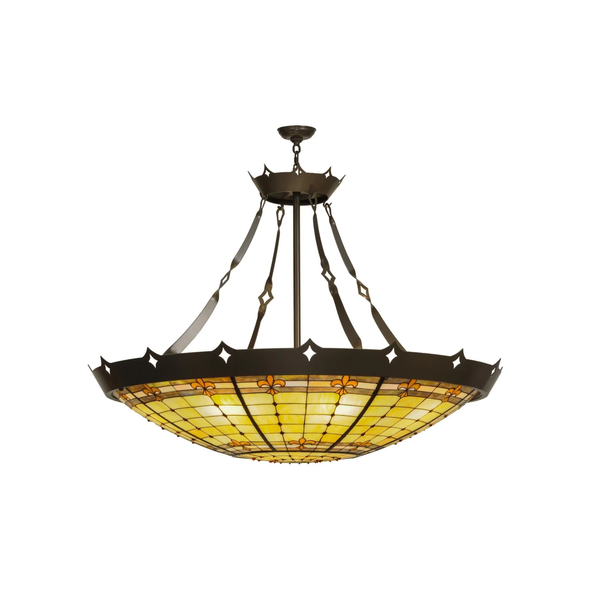 Meyda Lighting Fleur De Lite 54 Inch Large Pendant Cp119706 - Image 1