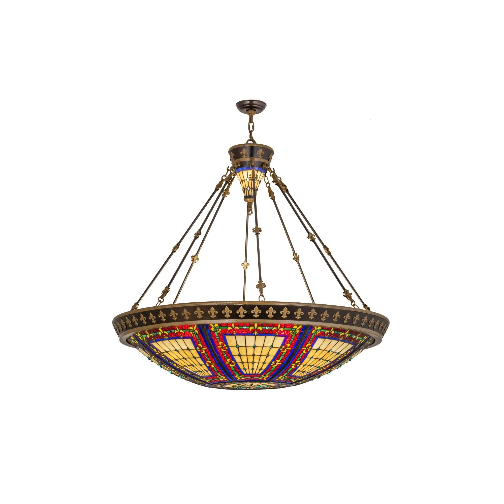 Meyda Lighting Fleur De Lis 45 Inch Large Pendant Cp119722 - Image 1