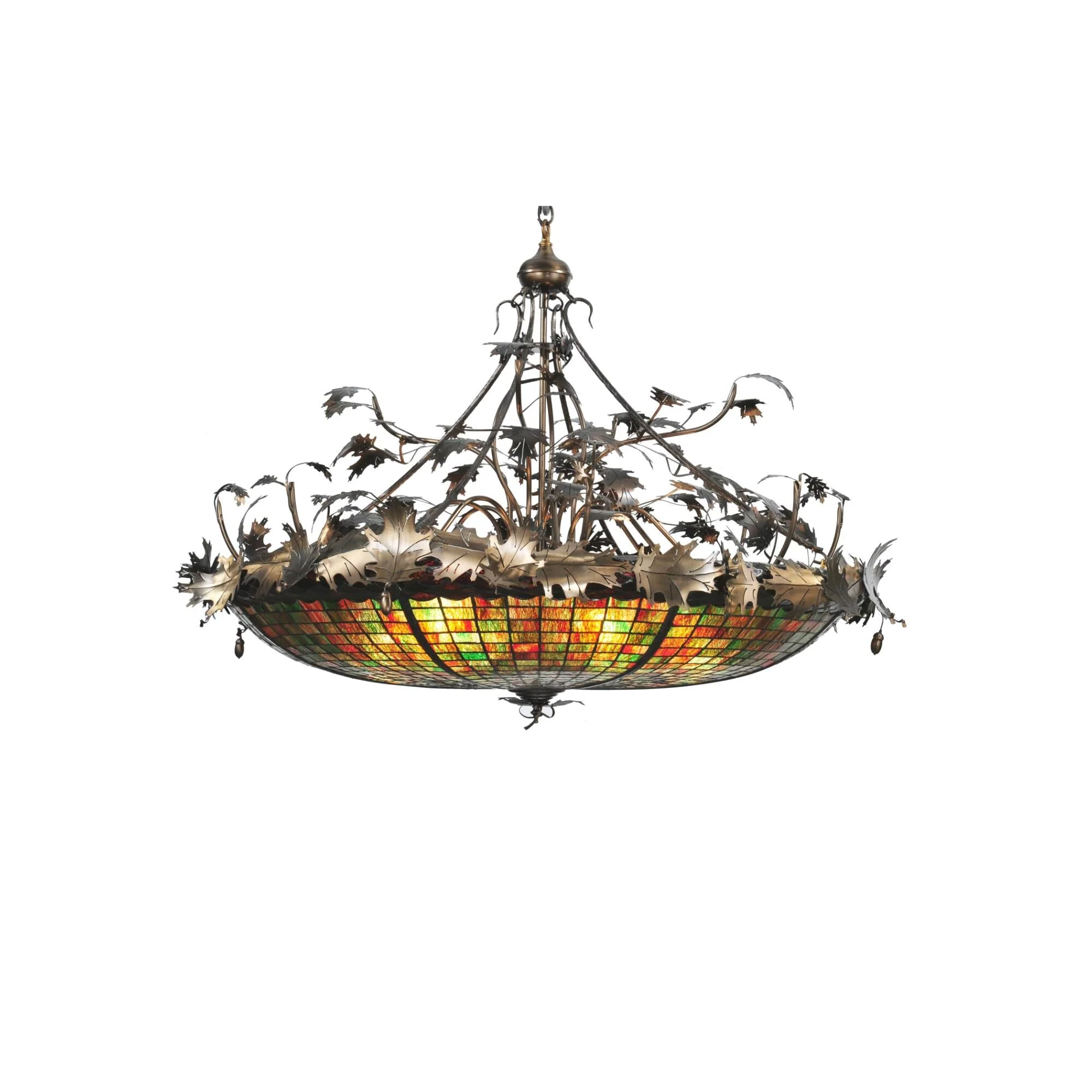 Meyda Lighting Greenbriar Oak 50 Inch Large Pendant Cp120537 - Image 1