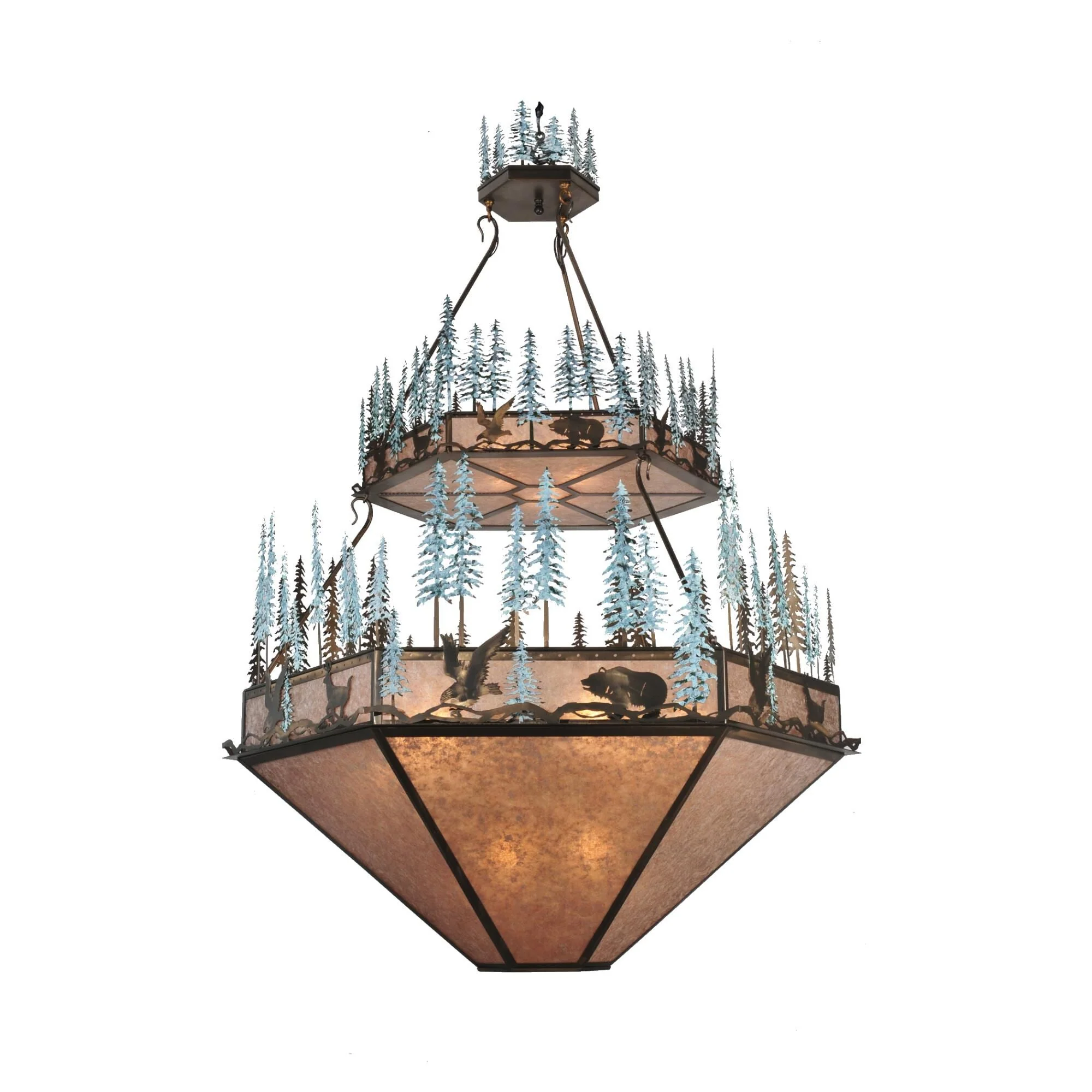 Meyda Lighting Wildlife At Pine Lake 60 Inch Large Pendant Cp120587 - Image 1