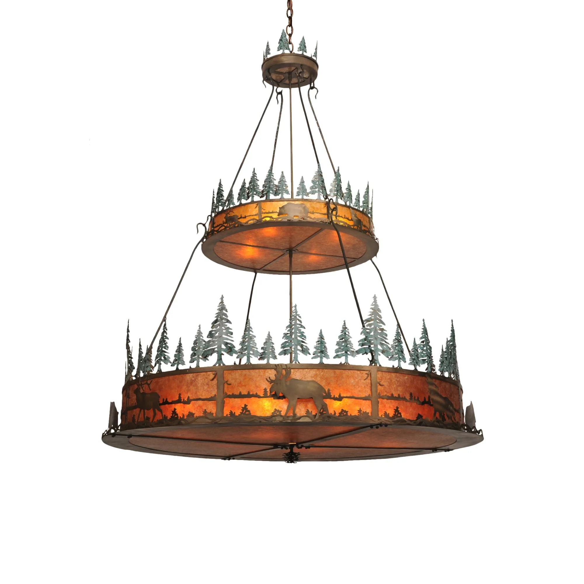 Meyda Lighting Wildlife At Pine Lake 72 Inch Large Pendant Cp120633 - Image 1