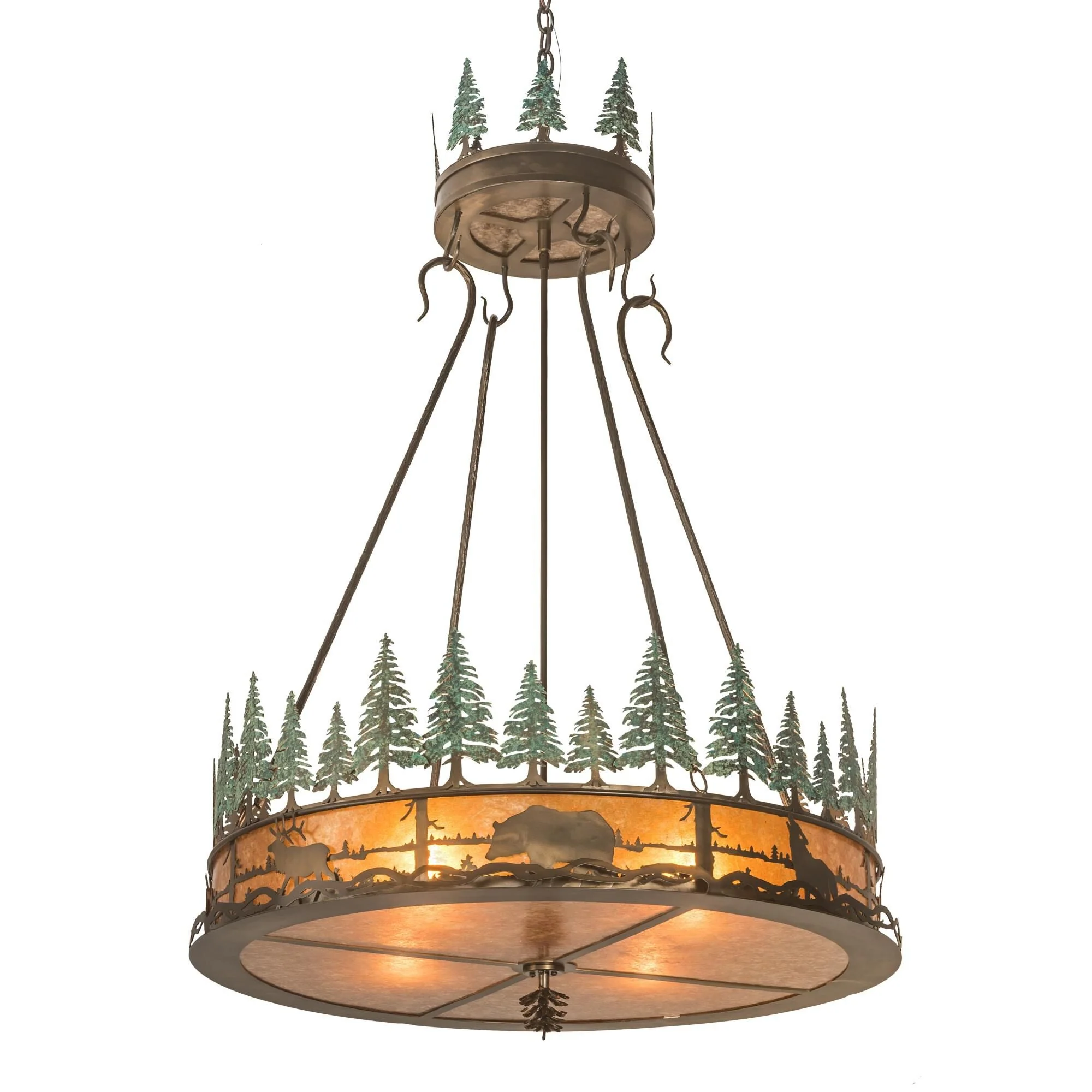 Meyda Lighting Wildlife At Pine Lake 36 Inch Large Pendant Cp120635 - Image 1