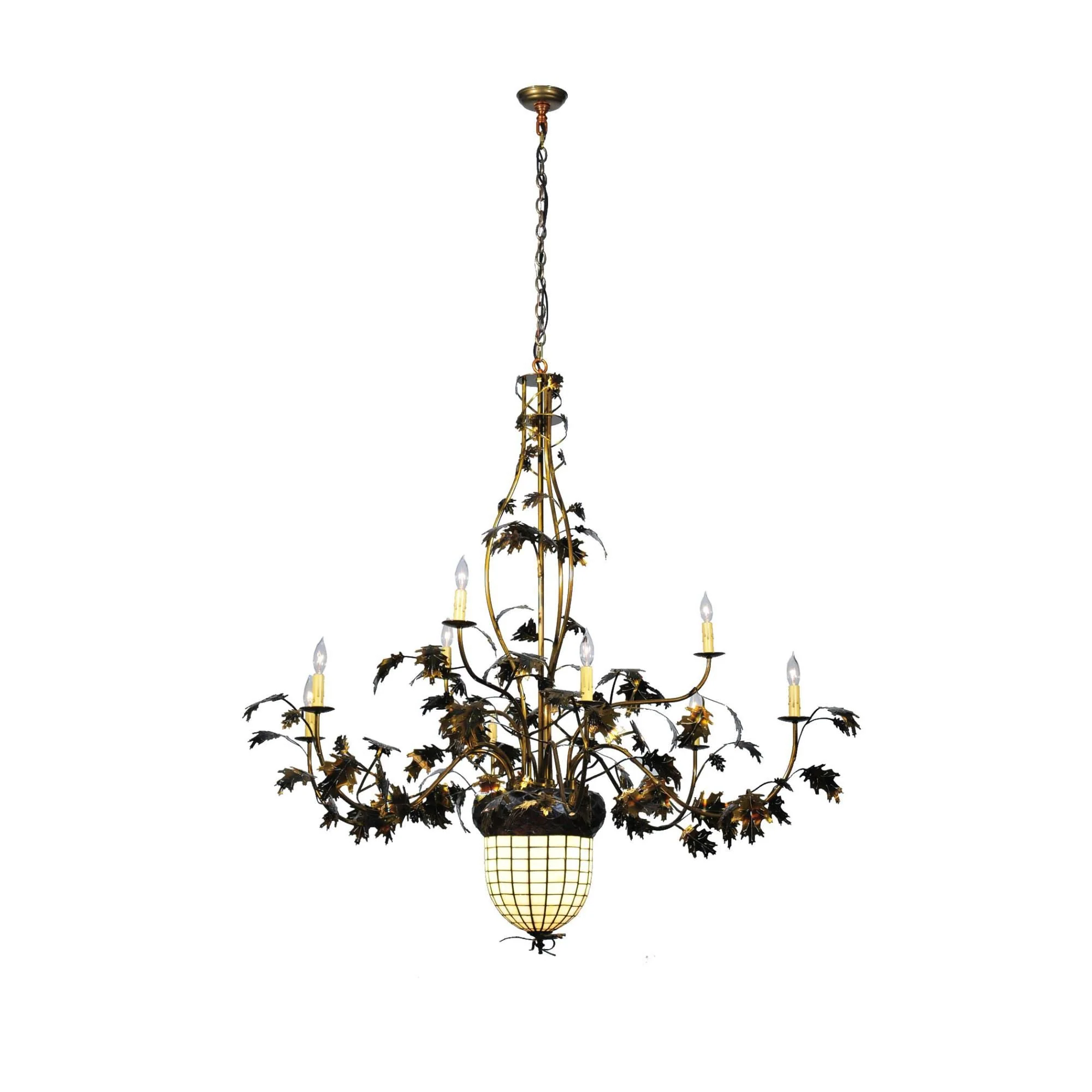 Meyda Lighting Greenbriar Oak 63 Inch 2 Light Chandelier Cp120714 - Image 1