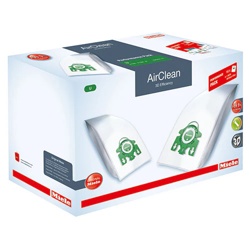 Miele Performance Pack – AirClean 3D Efficiency FilterBags Type U + HA30 HEPA Filter