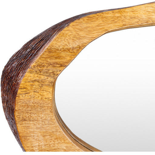 Surya Wall Decor & Mirrors Live Edge Modern Wall Mirror Natural Finish DGE-102 - Image 3