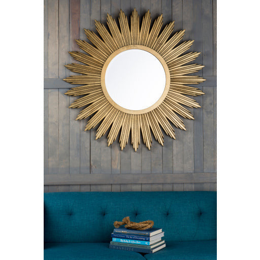 Surya Wall Decor & Mirrors Altair Modern Wall Mirror Gold Finish MRR-1006 - Image 3