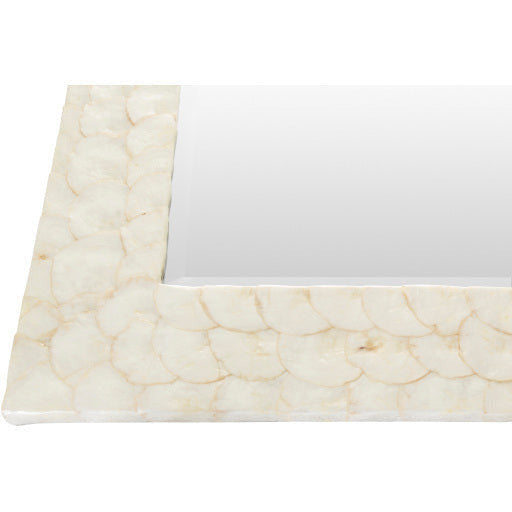 Surya Wall Decor & Mirrors Whitaker Modern Wall Mirror Finish White Mother of Pearl  WTK-7203 - Image 3