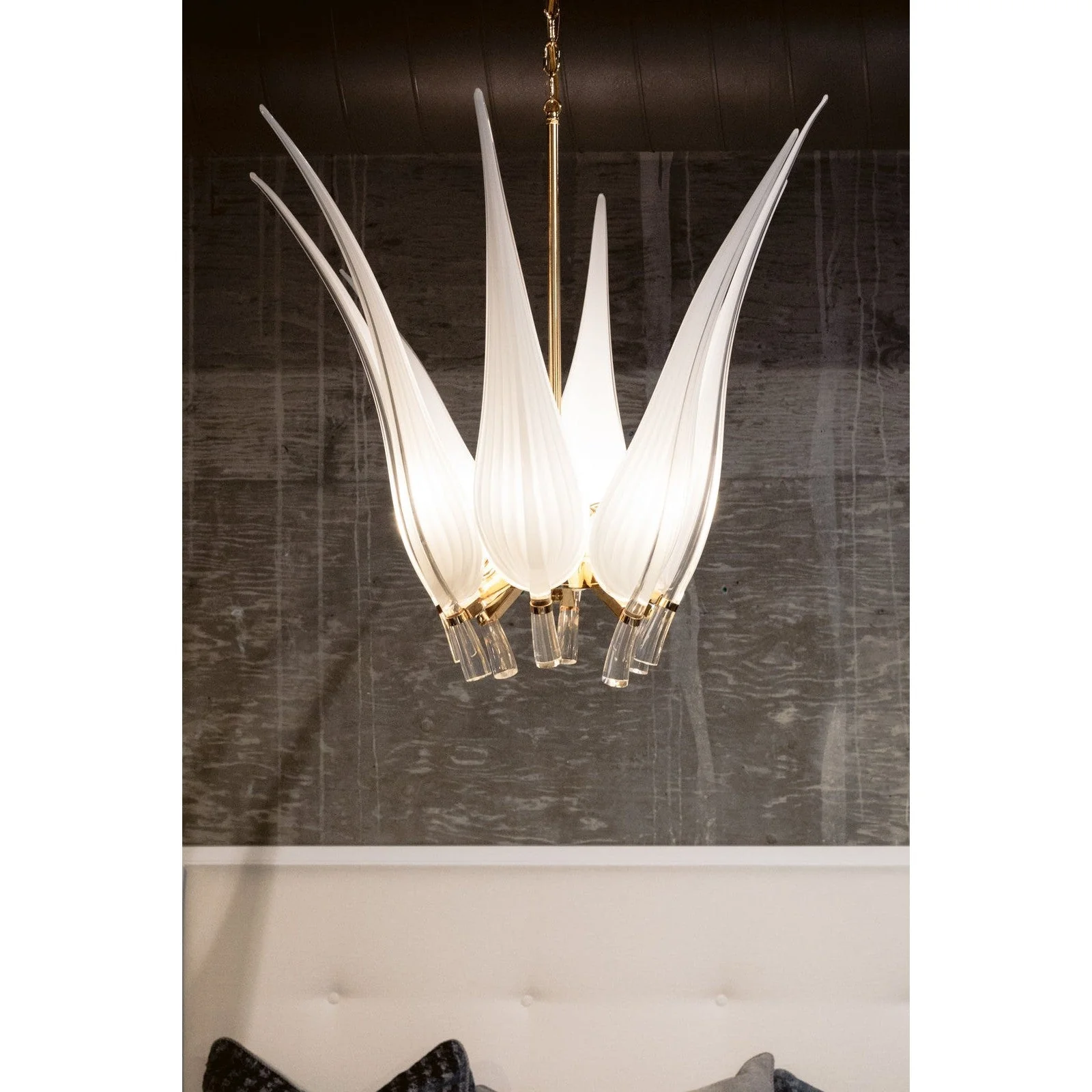 Myran Allan Murano Glass Chandelier Floor Sample - Image 3
