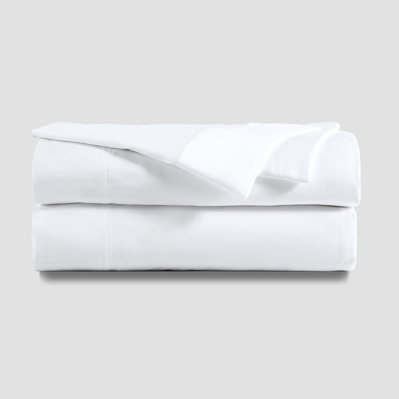 Sunday Citizen Natural Premium Bamboo Fitted Sheet in Clear White ~ Available in King and Queen Sizes - Image 1