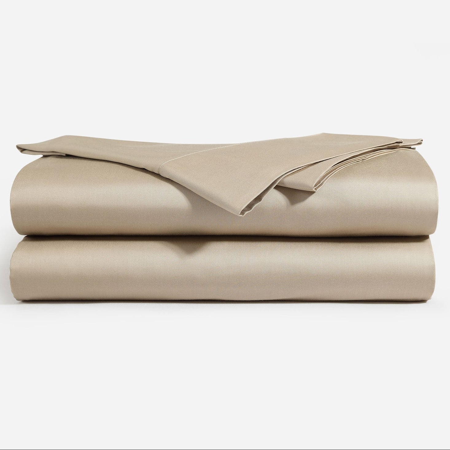 Sunday Citizen Natural Premium Bamboo Fitted Sheet in Taupe ~ Available in King and Queen Sizes - Image 1