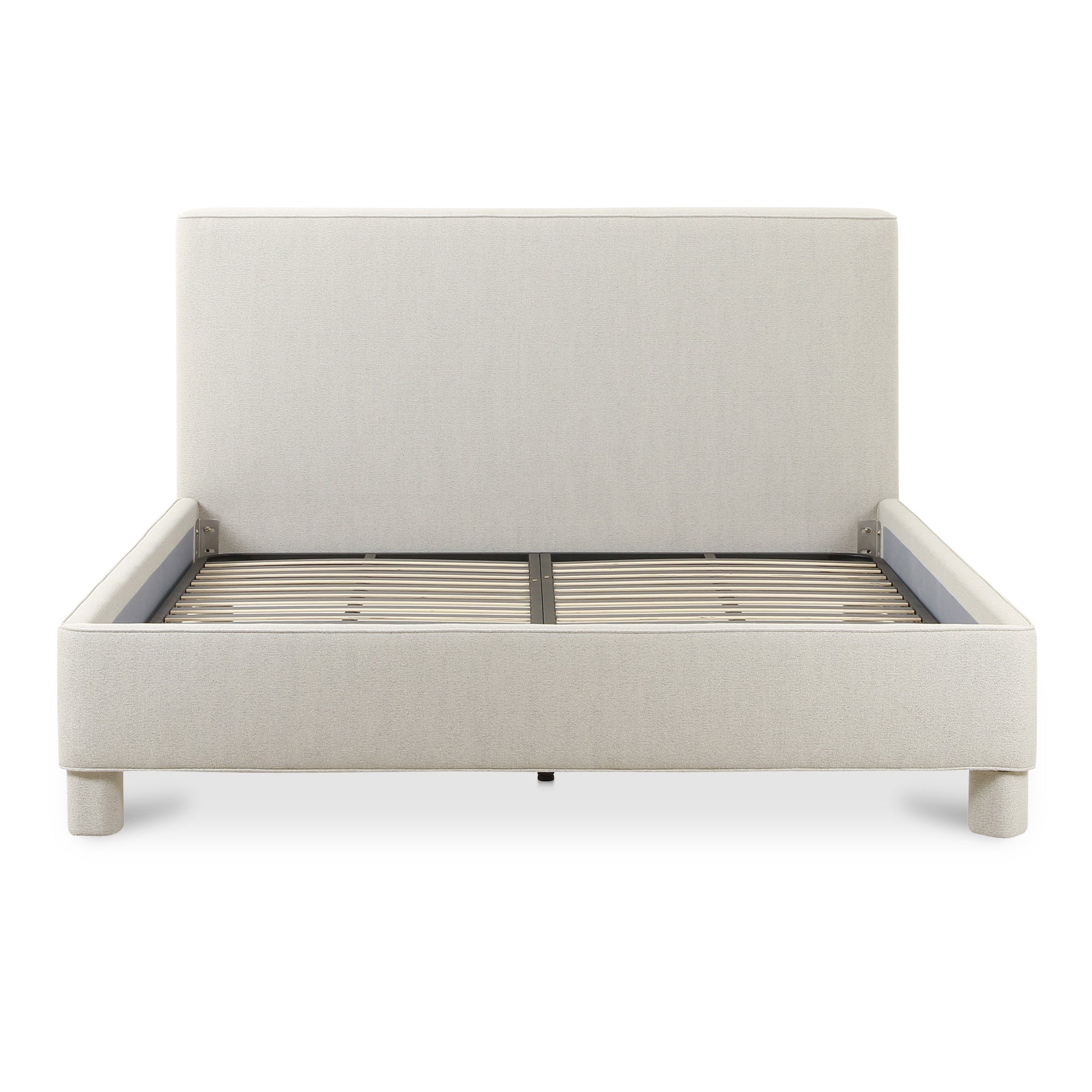 Moe's Home Collection Ichigo Dark Grey Upholstered Queen Size Bed - Image 3