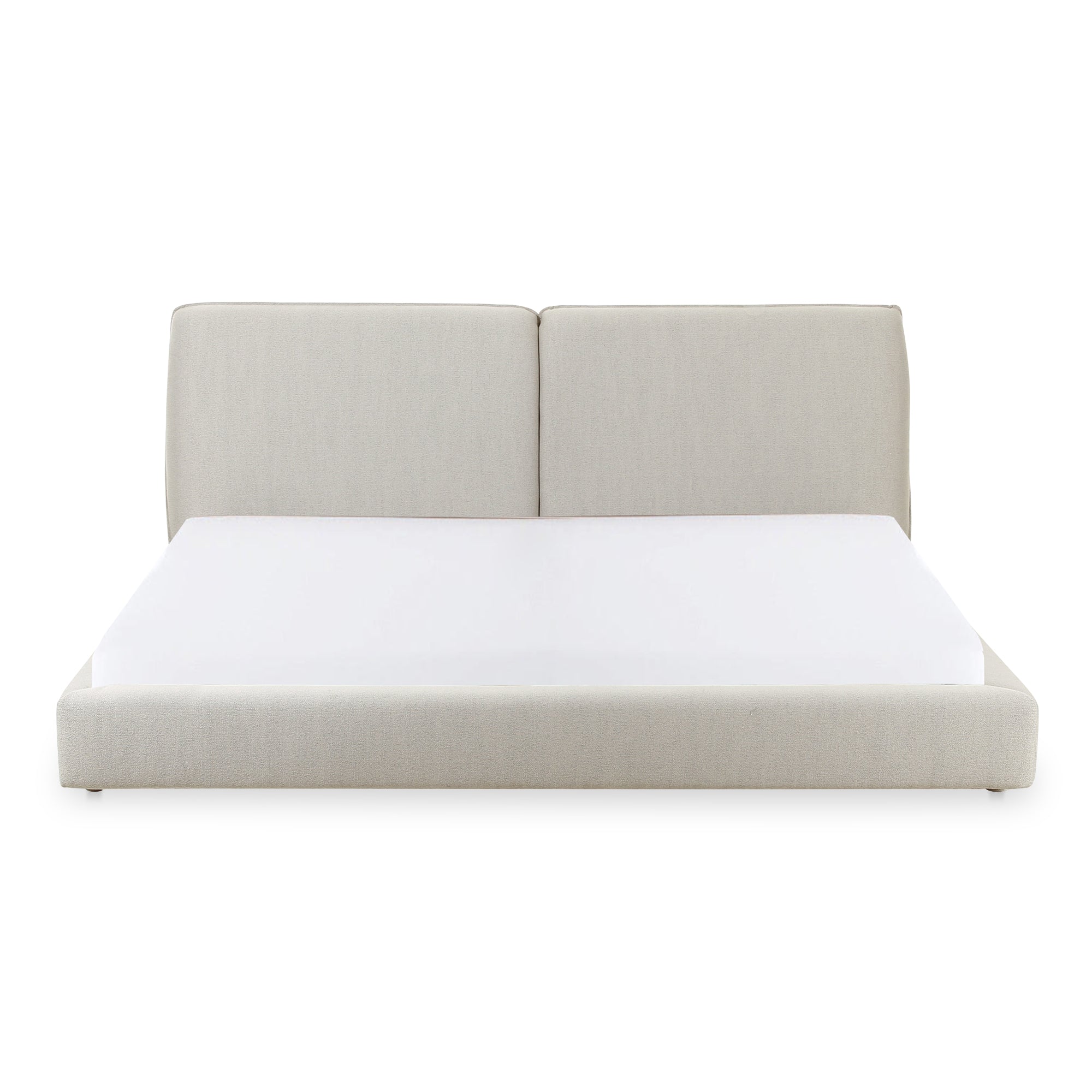 Moe's Home Collection Zeppelin White Queen Bed - Image 3