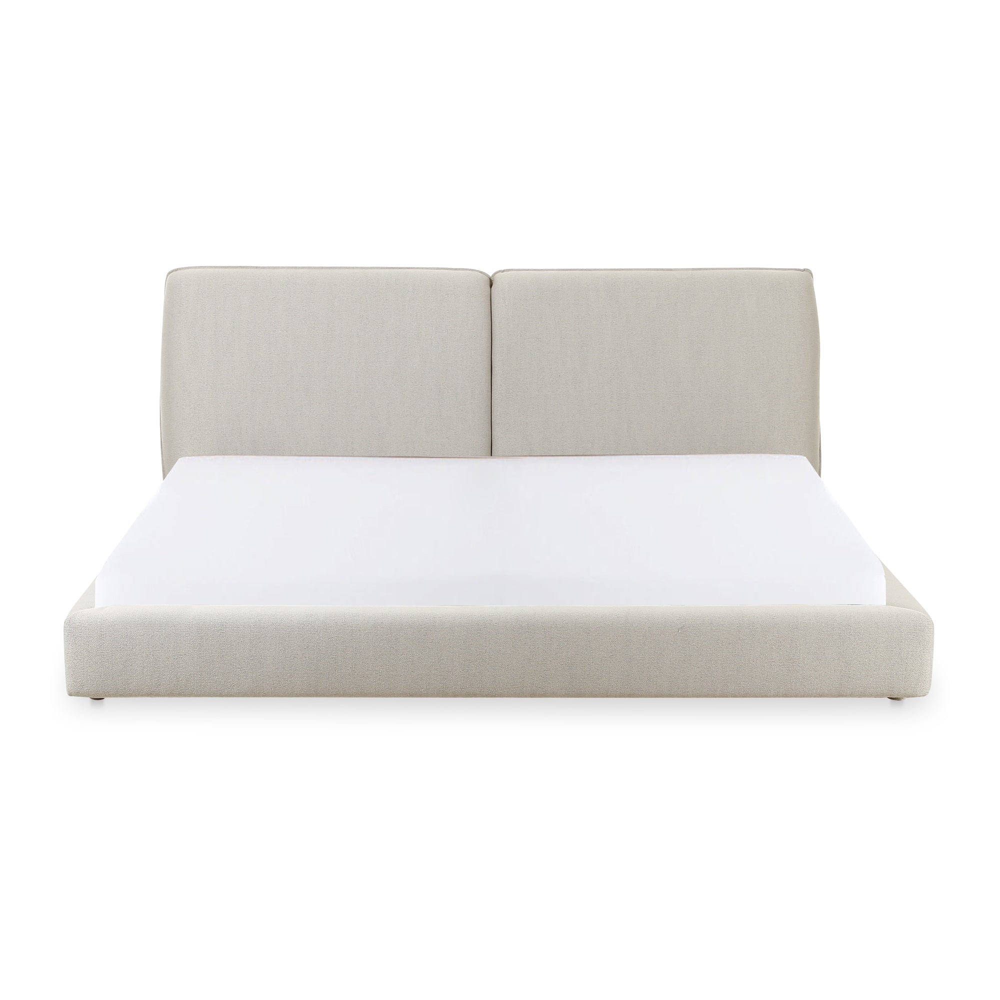 Moe's Home Collection Zeppelin White Queen Bed - Image 1