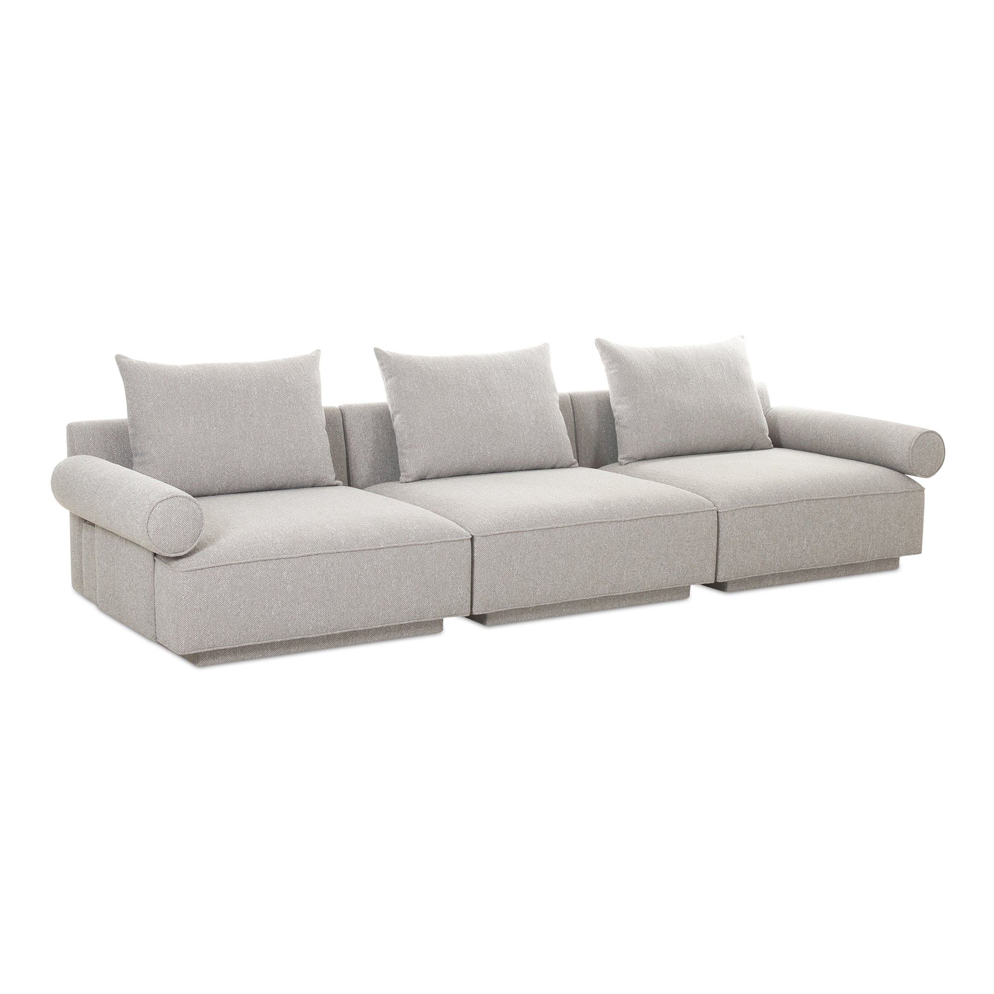 Moe’s Home Collection Rosello Light Grey Modular Sofa