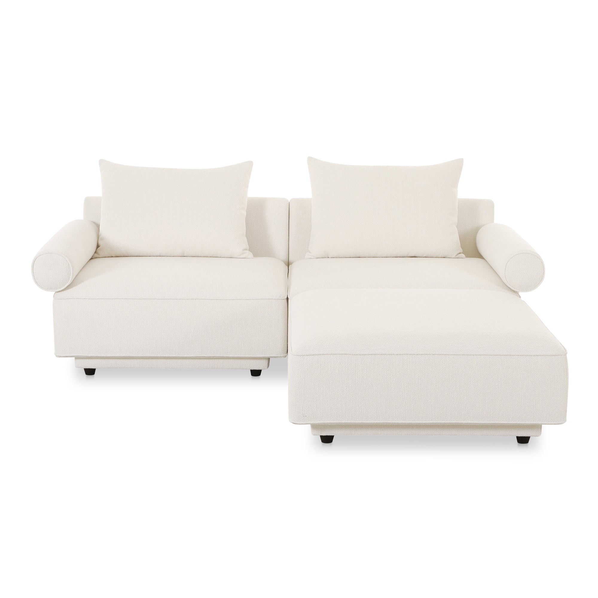 Moe's Home Collection Rosello Nook White Modular Sectional - Image 2