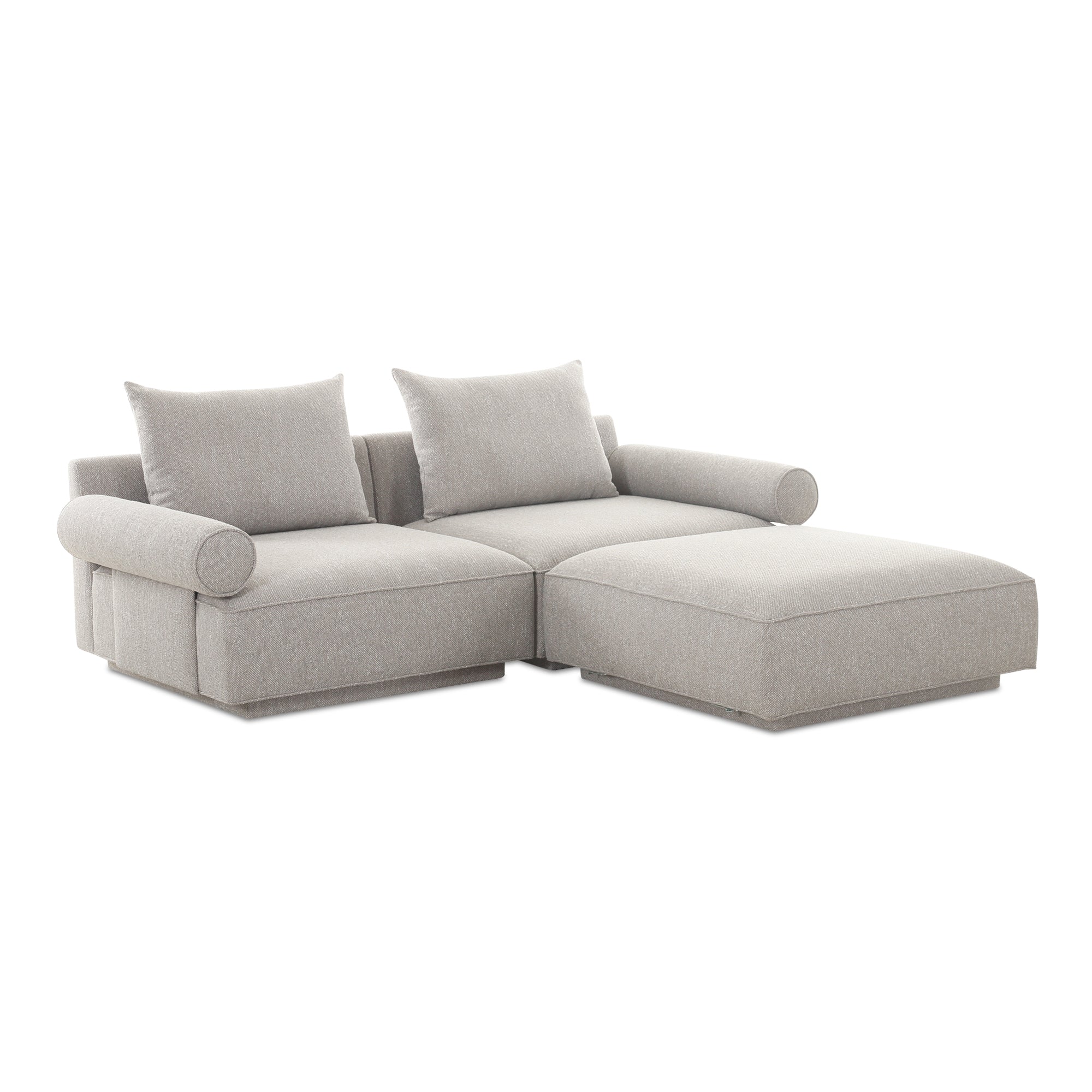 Moe’s Home Collection Rosello Nook Light Grey Modular Sectional