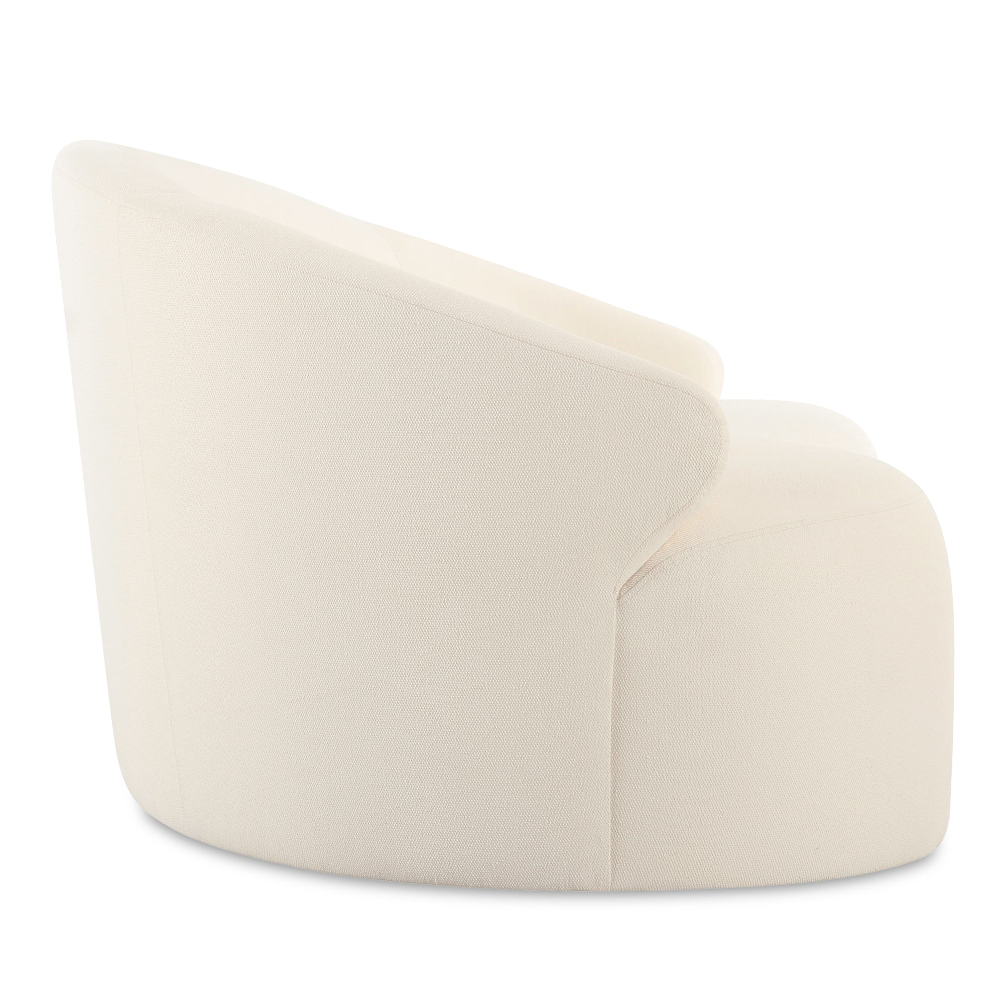 Moe's Home Collection Cove Outdoor Curved Sofa ~ Cream All Weather Fabric - Image 3