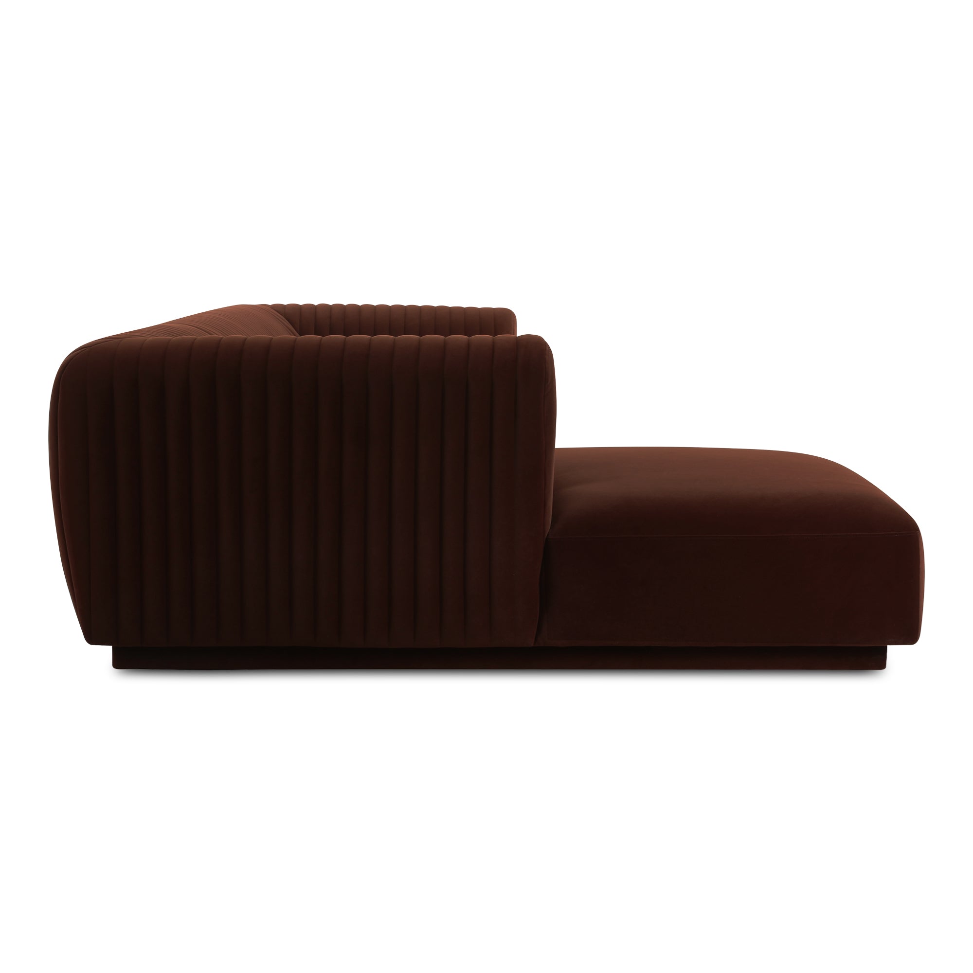 Moe's Home Collection Zandro Warm Brown Left-Facing Sectional - Image 3
