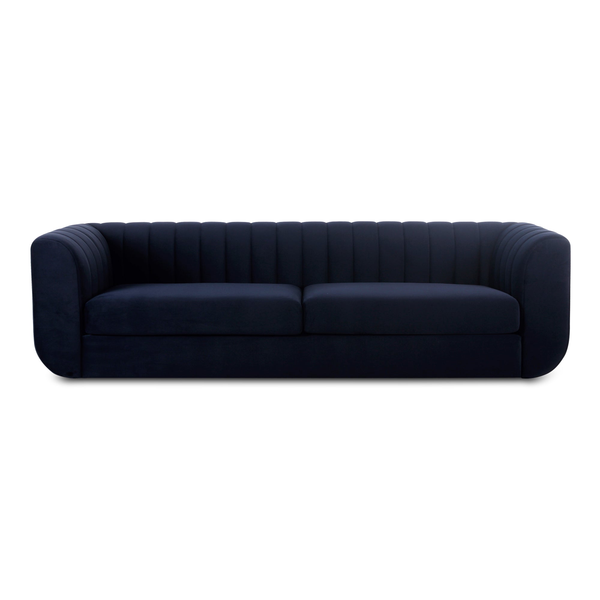 Moe's Home Collection Rosy Deep Blue Sofa - Image 3