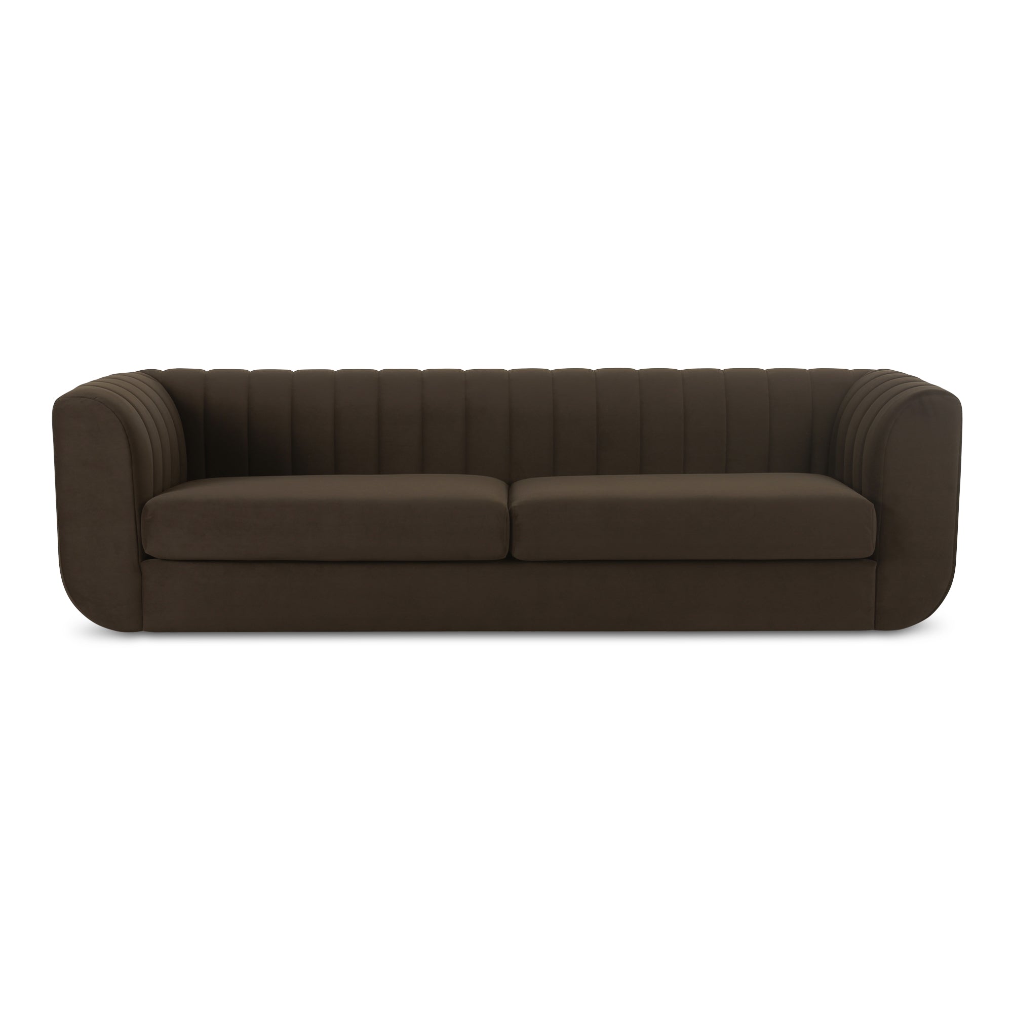 Moe's Home Collection Rosy Dark Brown Sofa - Image 3