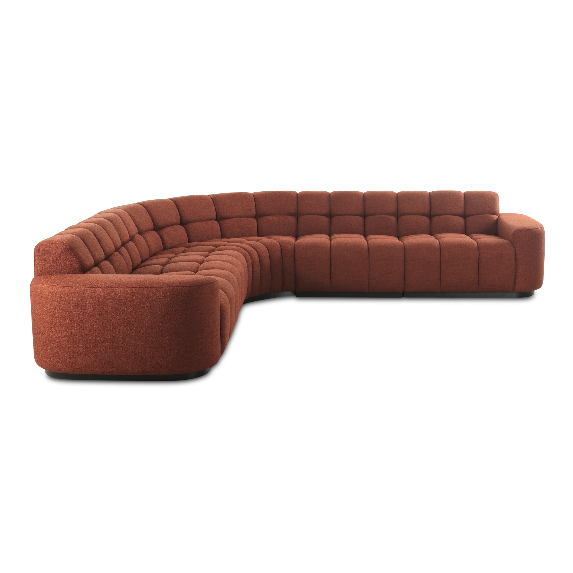 Moe's Home Collection Roman Rust L-Shaped Sectional - Image 3