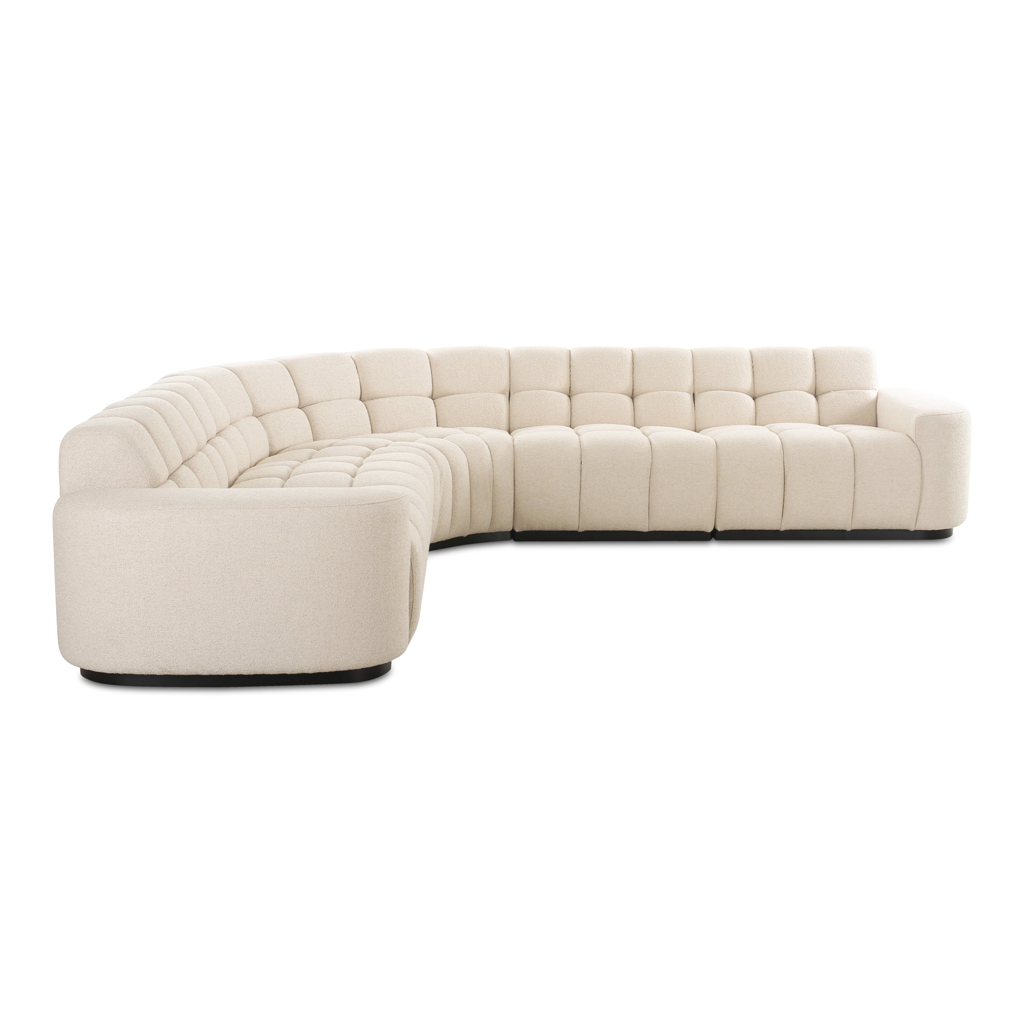 Moe's Home Collection Roman Oat L-Shaped Sectional - Image 3