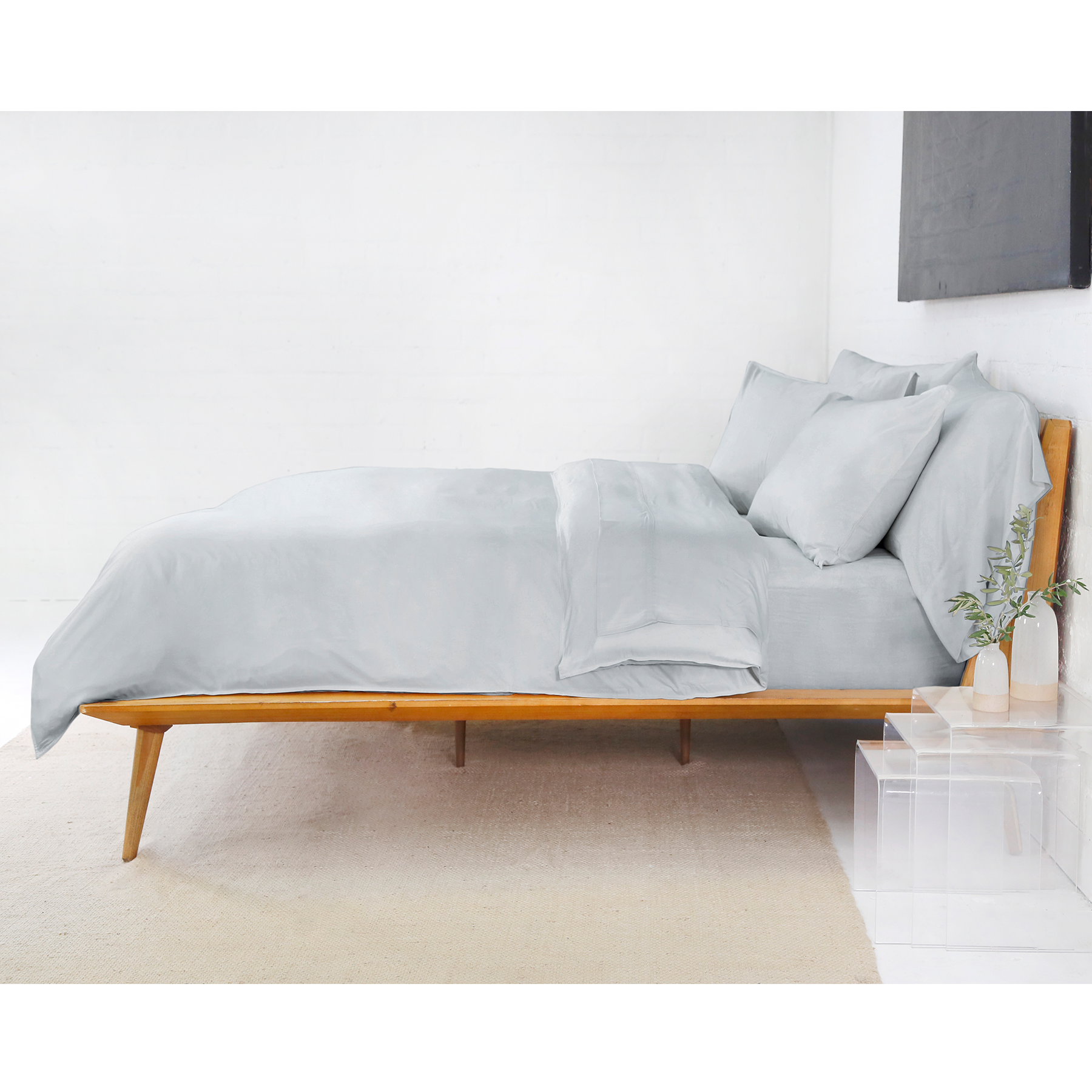 Pom Pom at Home Parker Ocean Bamboo Sateen Duvet Cover Set ~ Available in Twin, Queen and King Sizes - Image 3