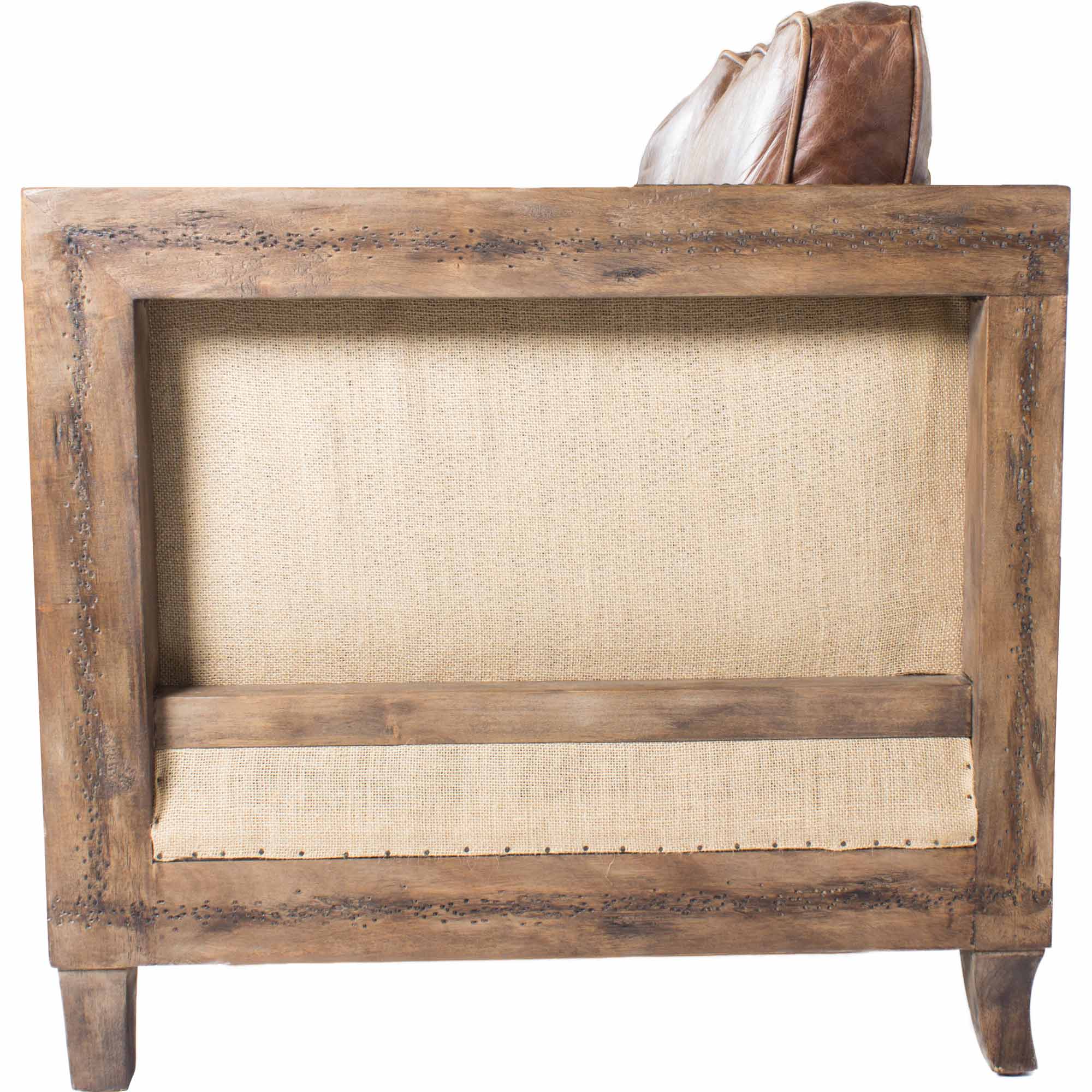 Moe's Home Collection Darlington Rustic Brown Leather Sofa - Image 2