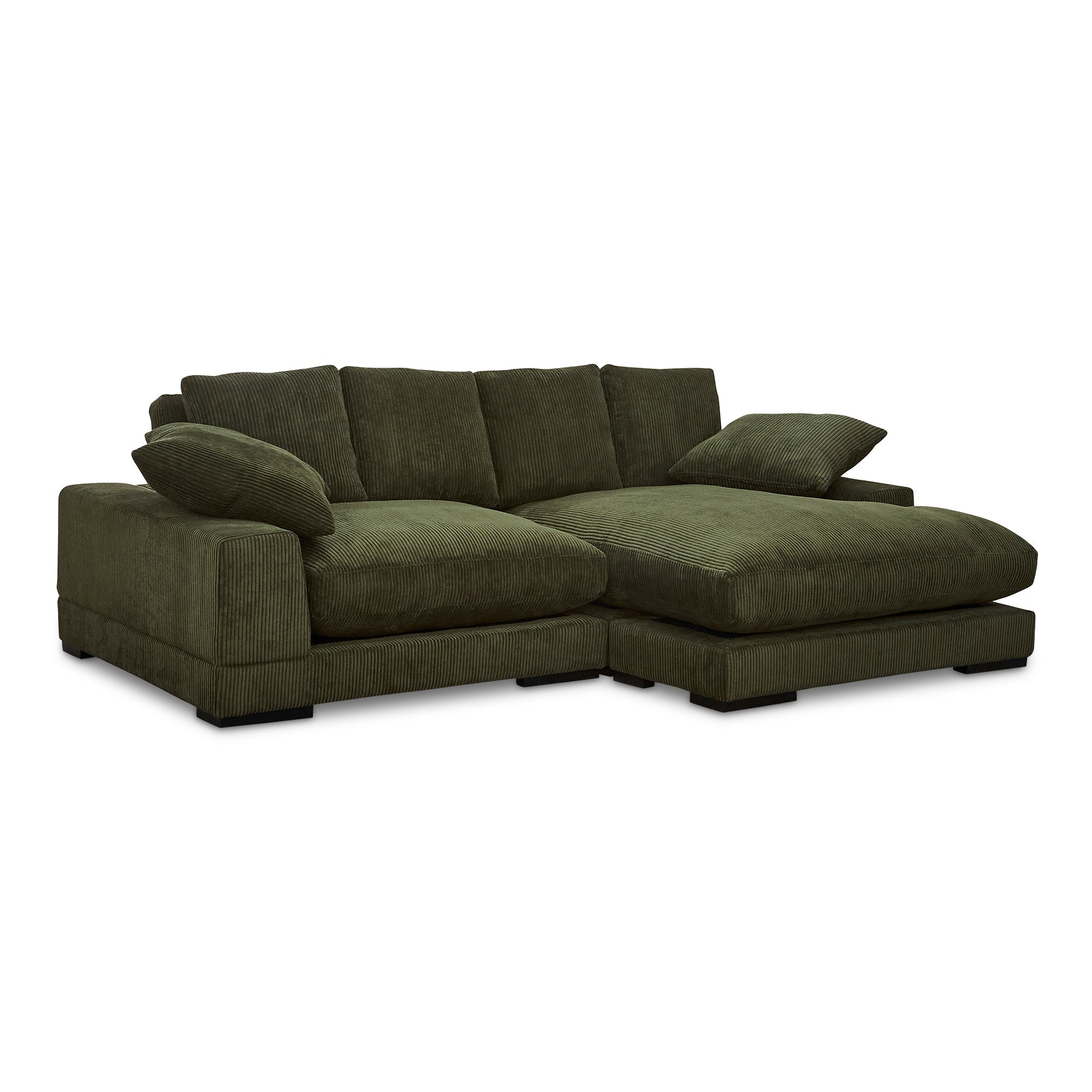 Moe’s Home Collection Plunge Dark Green Sectional