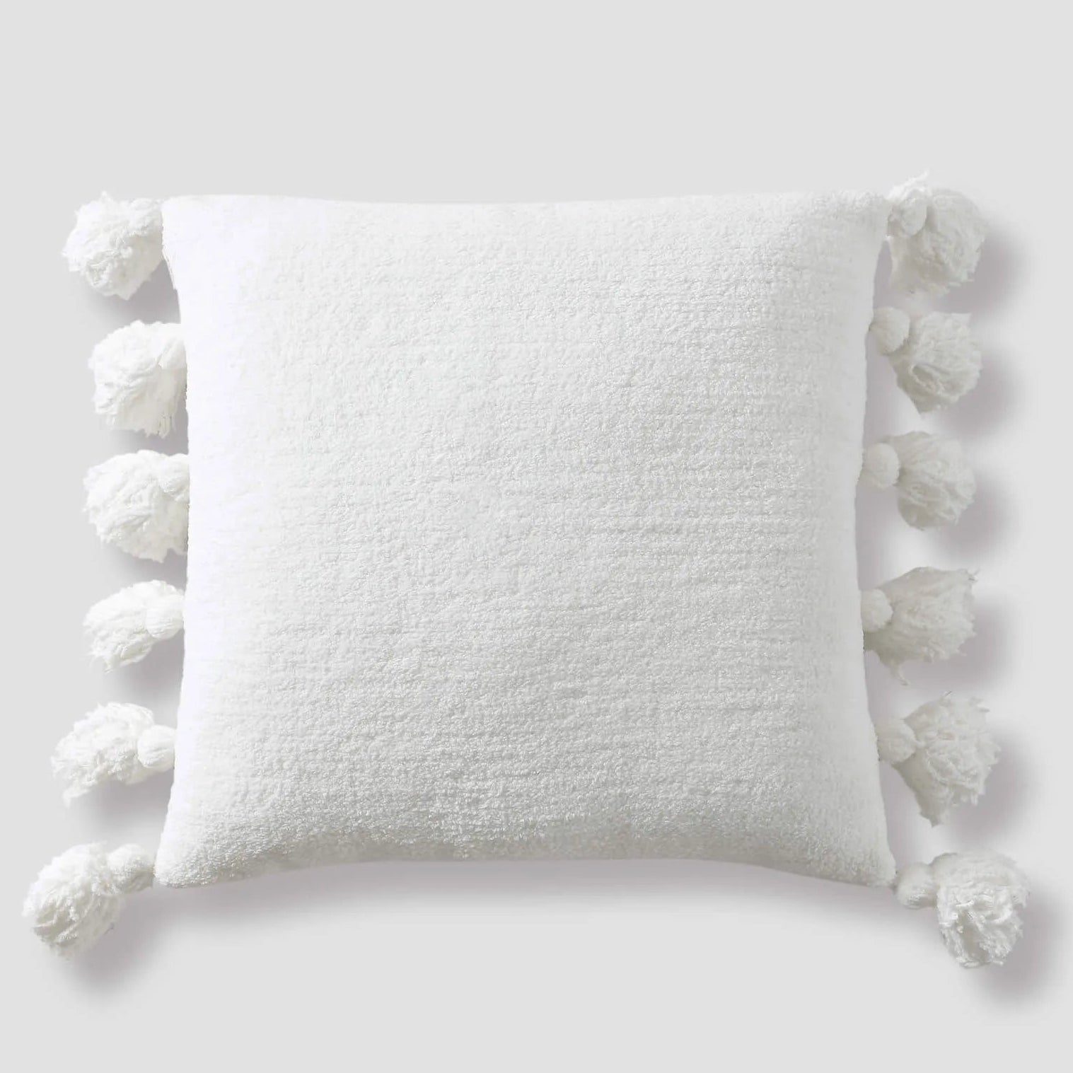 Sunday Citizen Pom Pom Throw Pillow in Off White ~ 20 x 20