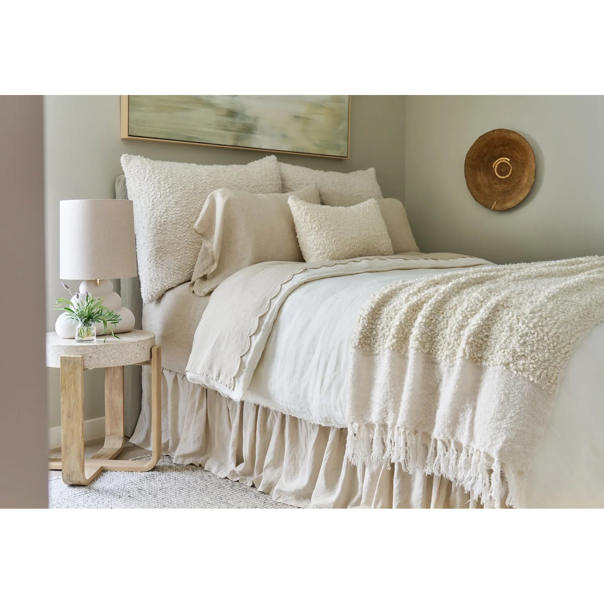 Pom Pom at Home Murphy Boucle Big Pillow with Insert  ~ 28 x 36 ~ Available in 5 Colors! - Image 2