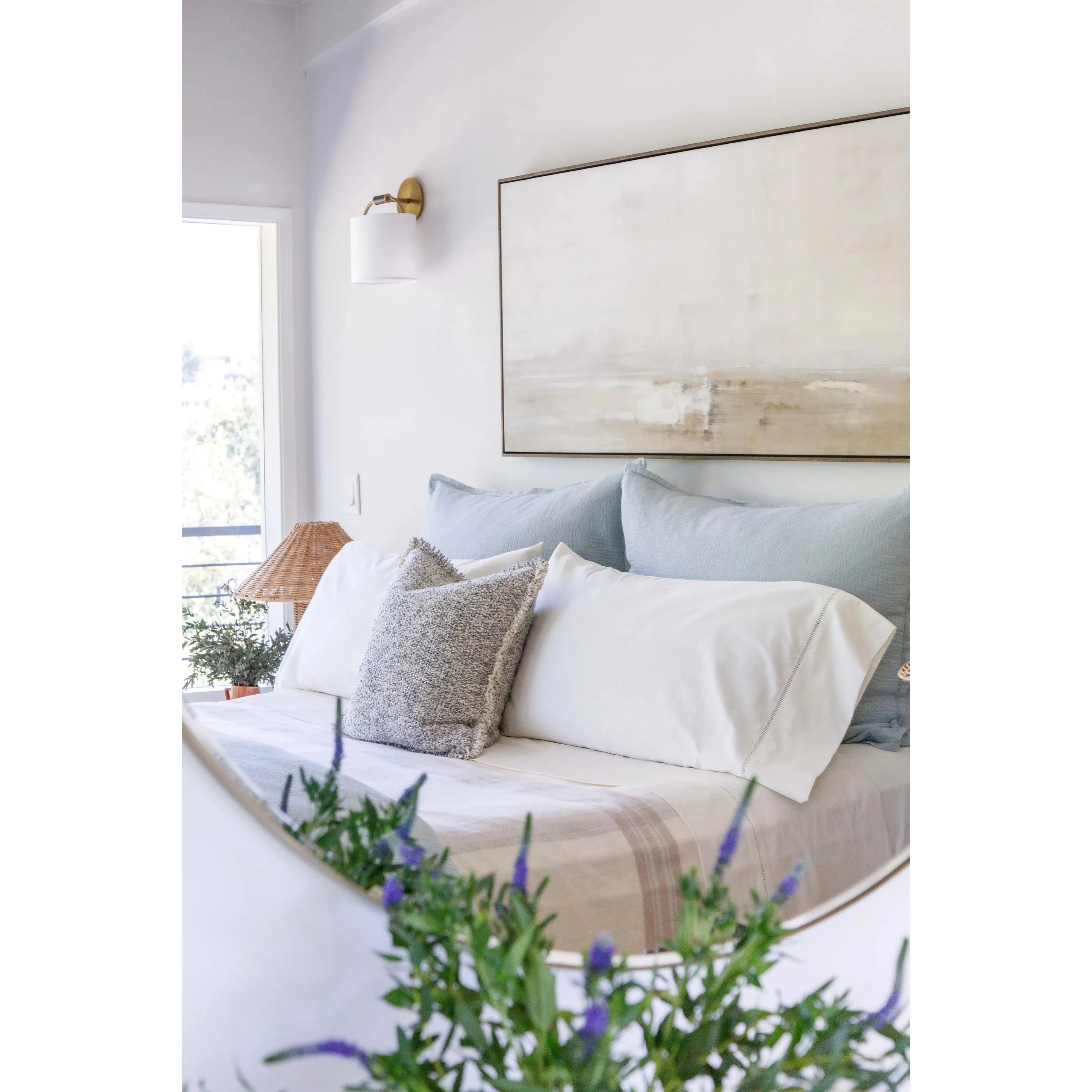 Pom Pom at Home Brentwood Pillow with Insert ~ 20 x 20 ~ Available in 4 Colors - Image 1