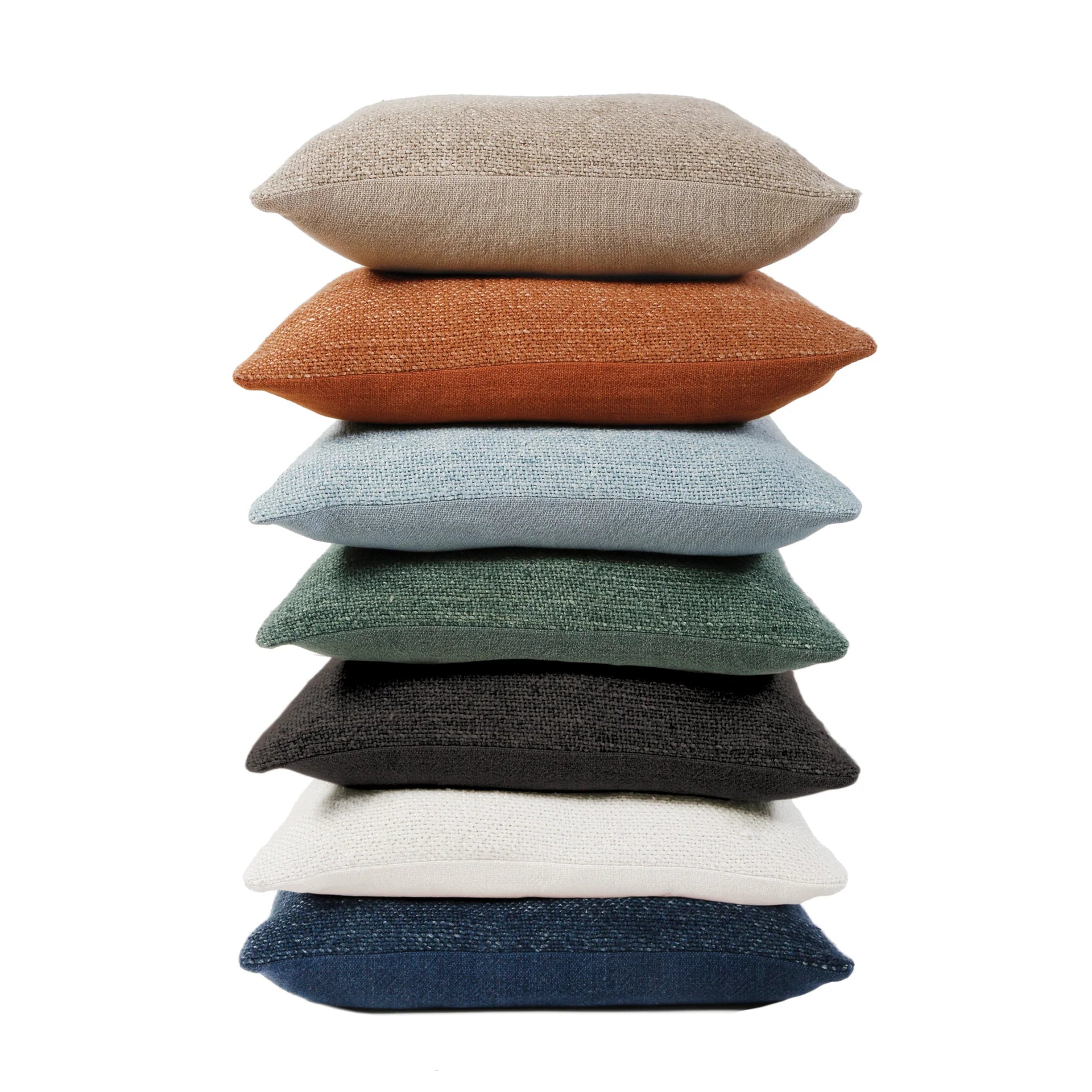 Pom Pom at Home Hendrick Hand Woven Linen Pillow with Insert ~ 20 x 20 ~ Available in 7 Colors - Image 1