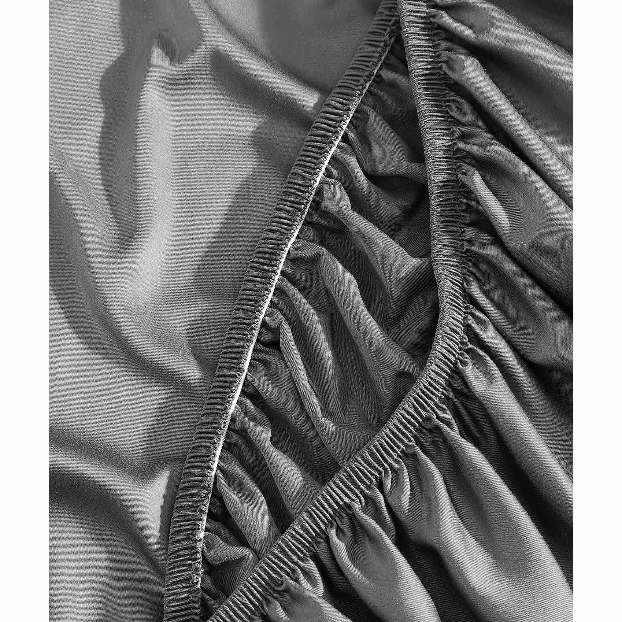 Sunday Citizen Natural Premium Bamboo Fitted Sheet in Granite ~ Available in King Size - Image 2
