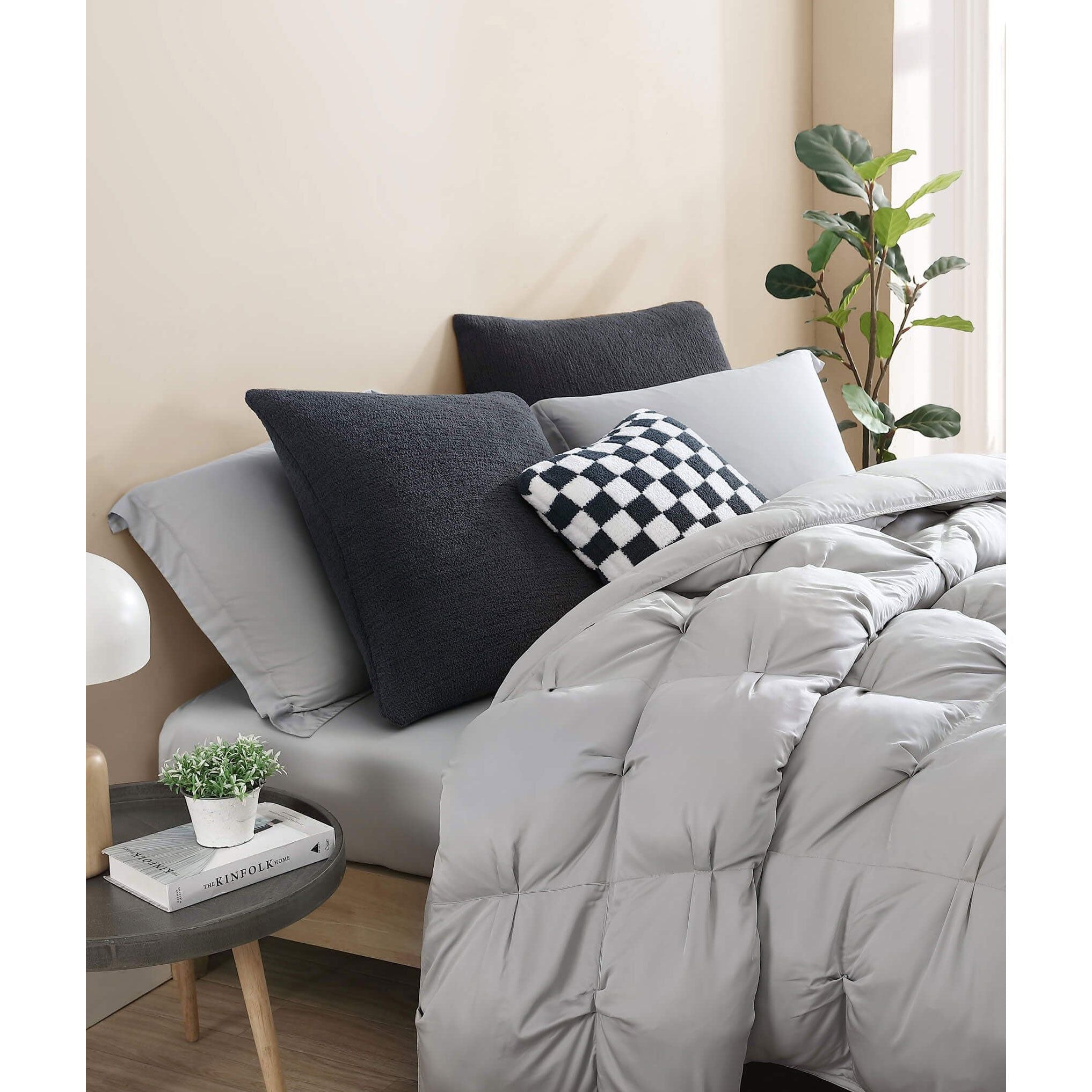 Sunday Citizen Natural Premium Bamboo Fitted Sheet in Moon ~ Available in Queen Size - Image 3