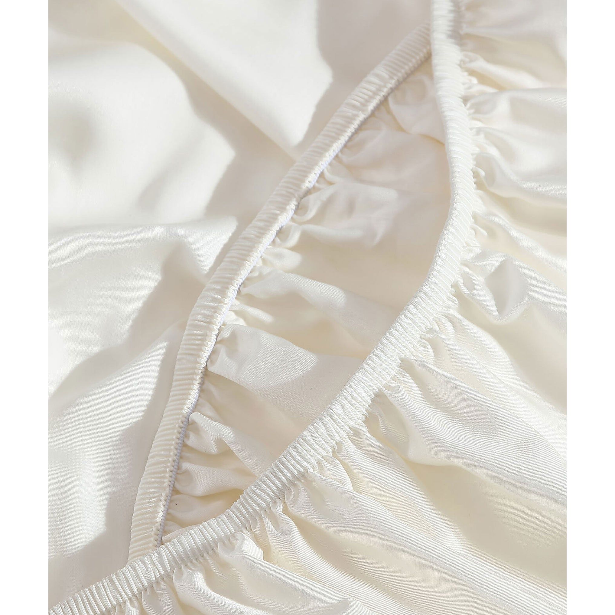 Sunday Citizen Natural Premium Bamboo Fitted Sheet in Off White ~ Available in King and Queen Sizes - Image 2