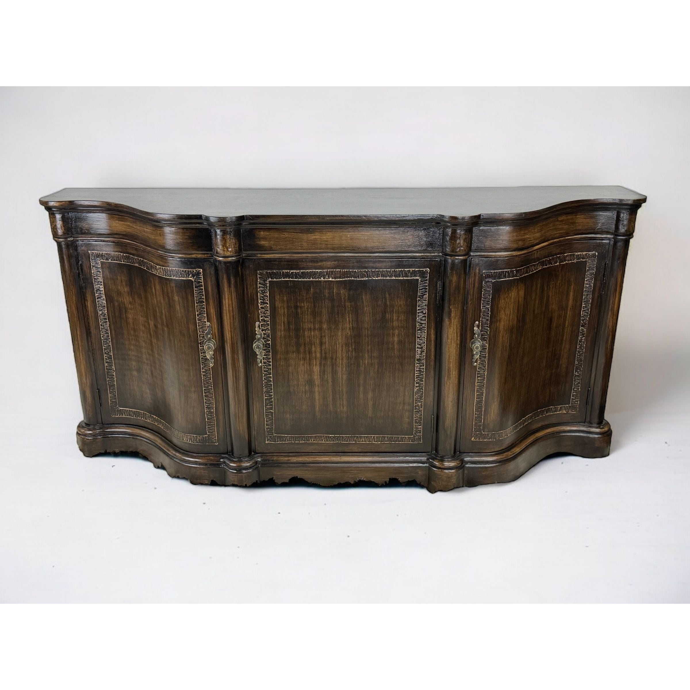 Casa Bonita Peruvian Hand-Painted Carved Wood Ravello Buffet - Image 1
