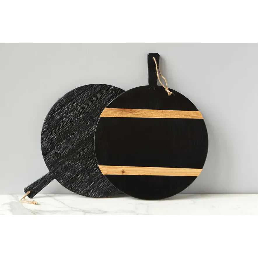 etúHOME Mod Charcuterie Cheese Board, Medium Round Black ~ IN-STORE PURCHASE ONLY