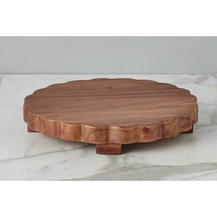 etúHOME Scalloped Trivet Riser, Large Round Natural ~ IN-STORE PURCHASE ONLY - Image 2
