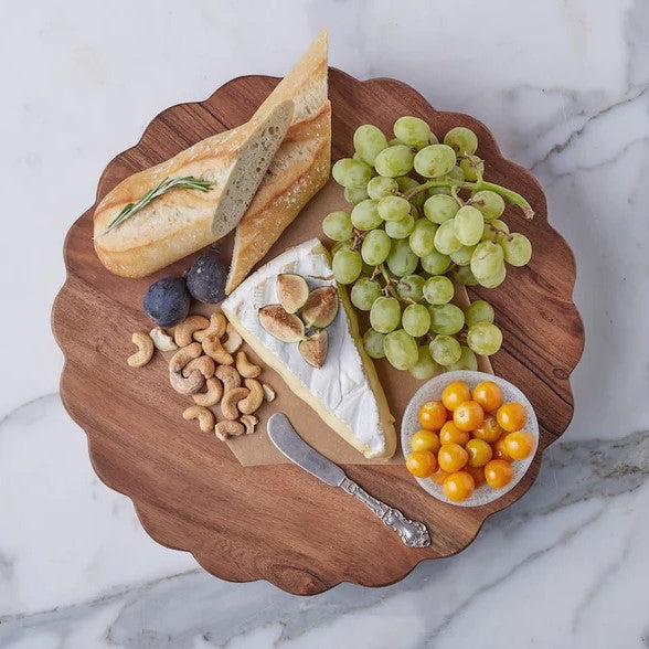 etúHOME Scalloped Trivet Riser, Large Round Natural ~ IN-STORE PURCHASE ONLY