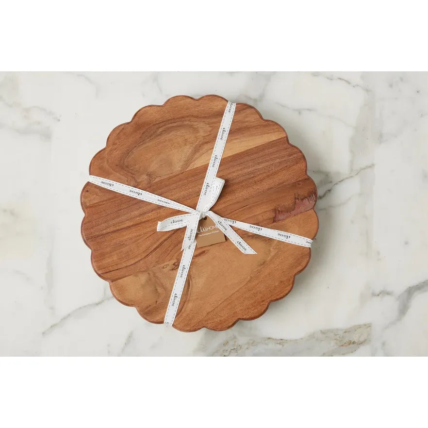 etúHOME Scalloped Trivet Riser, Large Round Natural ~ IN-STORE PURCHASE ONLY - Image 3