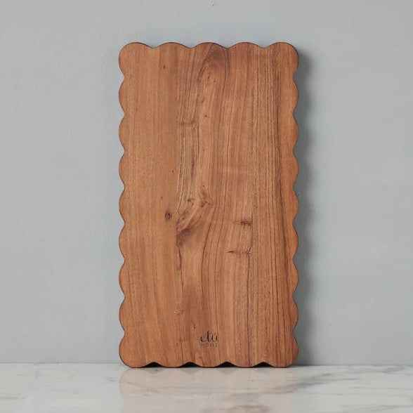 etúHOME Scalloped Cutting Board, Medium Rectangle ~ IN-STORE PURCHASE ONLY