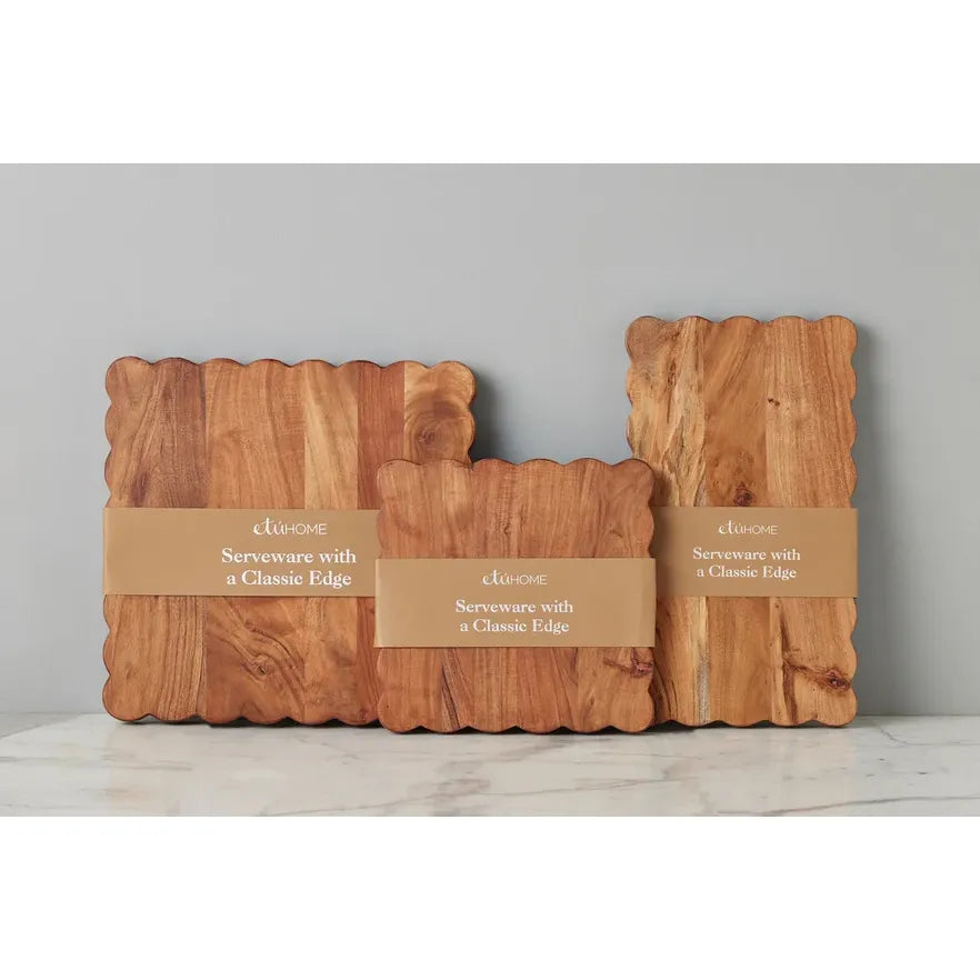 etúHOME Scalloped Cutting Board, Medium Square ~ IN-STORE PURCHASE ONLY - Image 2