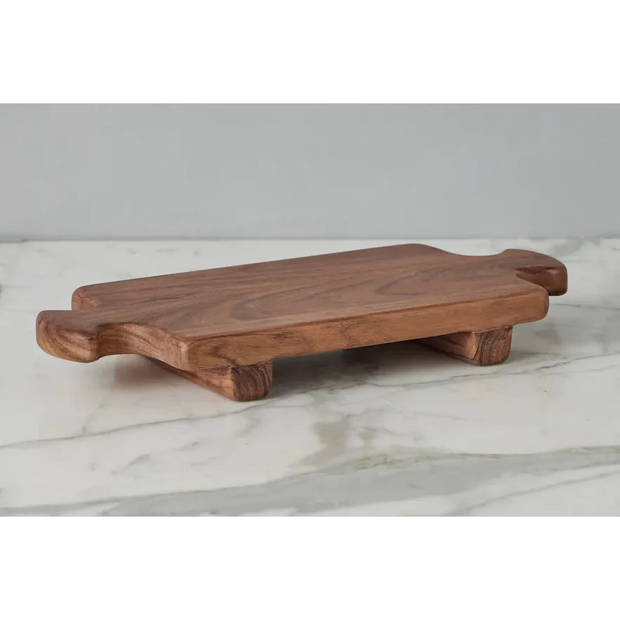 etúHOME Normandy Wood Riser Footed Tray, Medium ~ IN-STORE PURCHASE ONLY